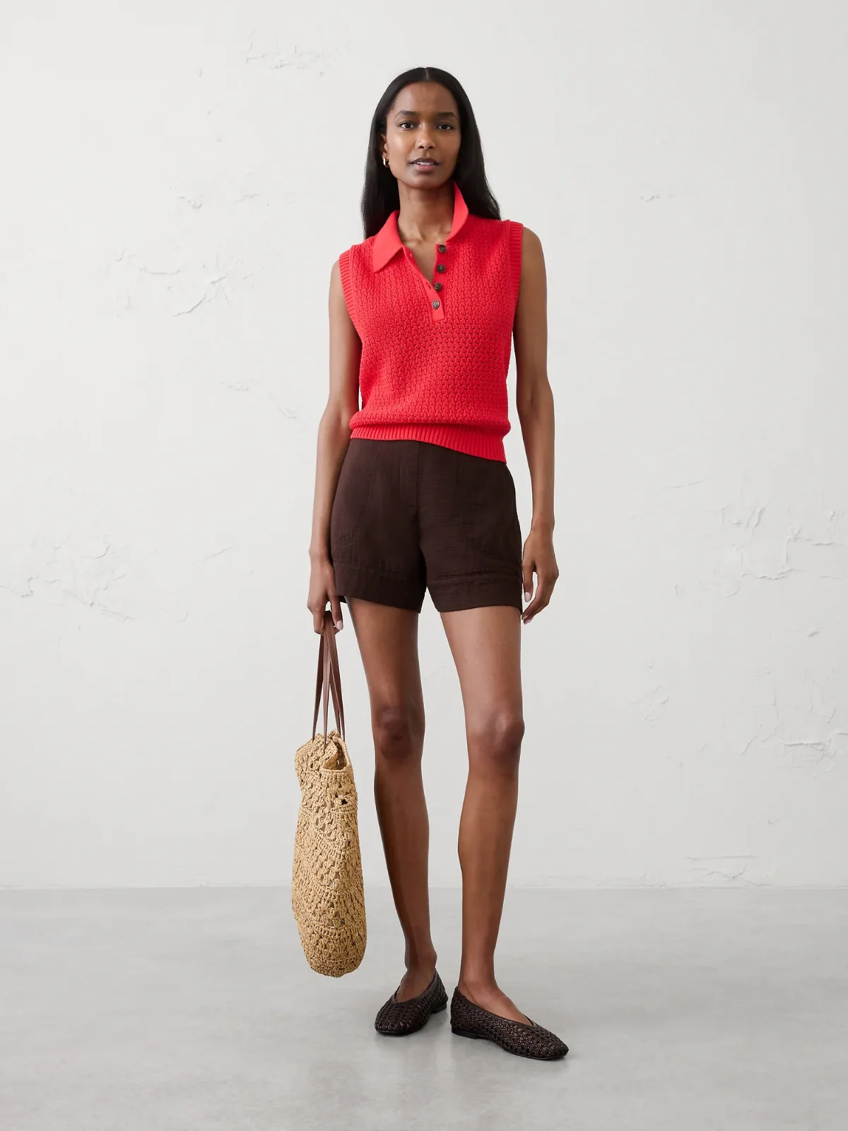 Anyday High-Rise Gauze Short