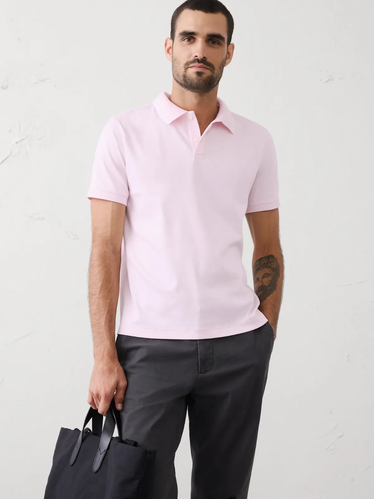 Slim-Fit Luxe Touch Tipped Polo by Banana Republic