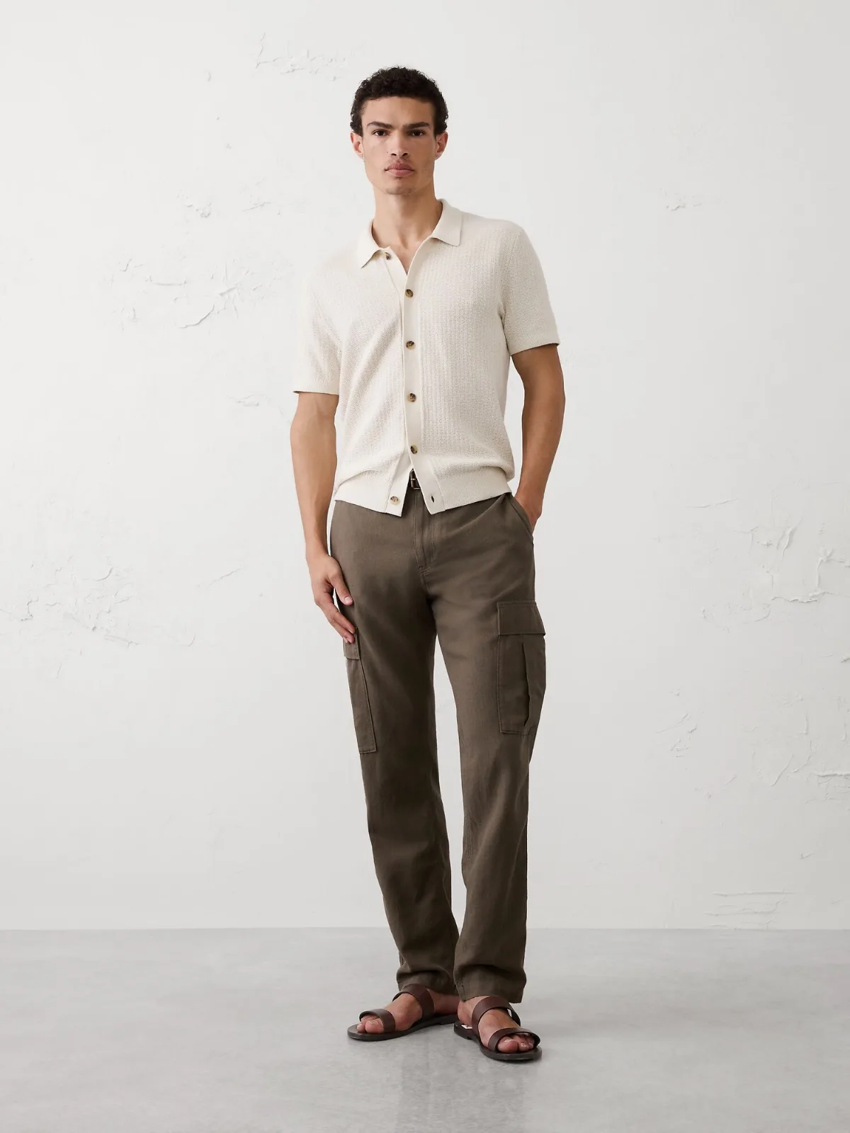Textured Sweater Polo by Banana Republic