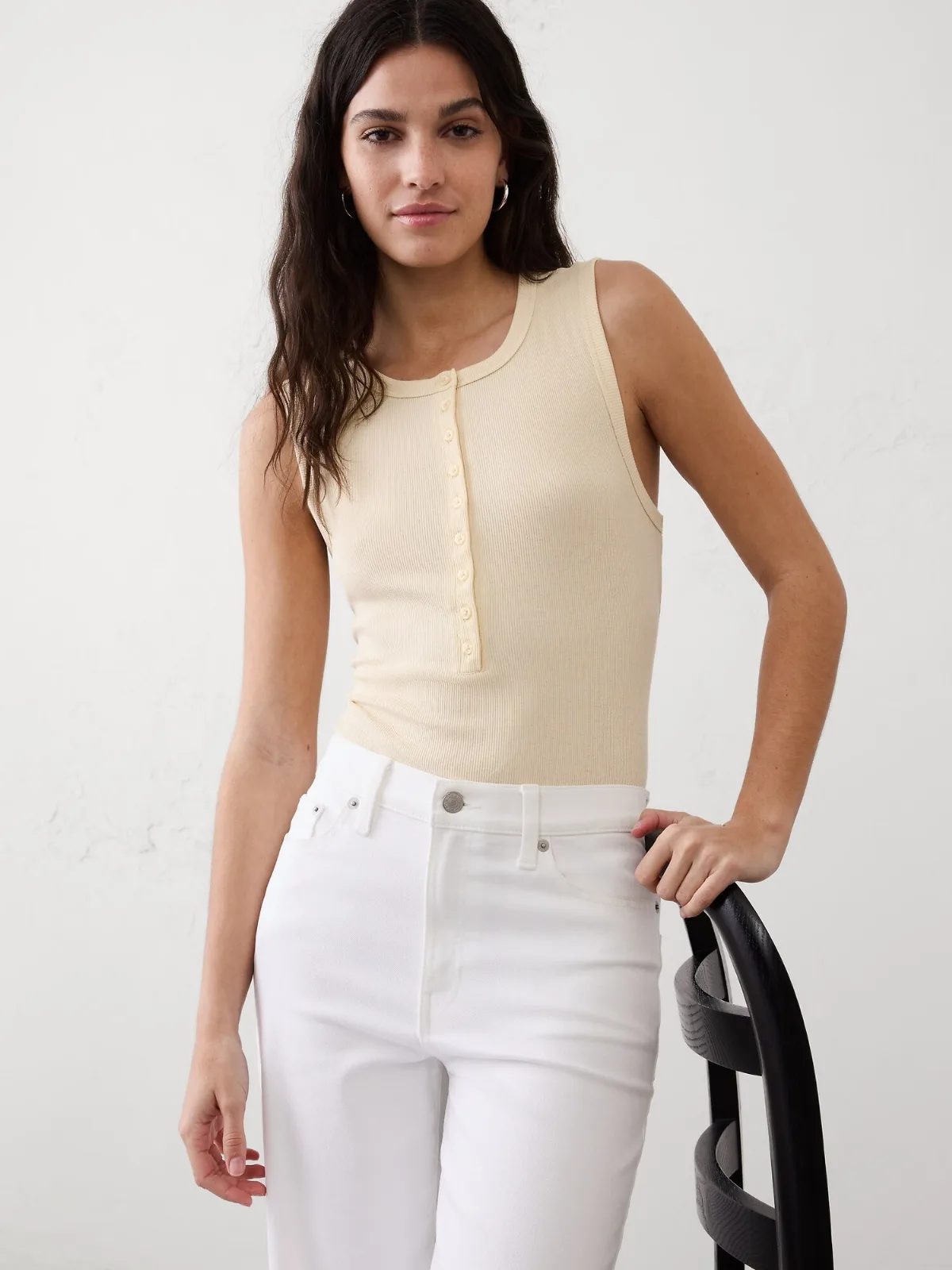 Ribbed Henley by Banana Republic