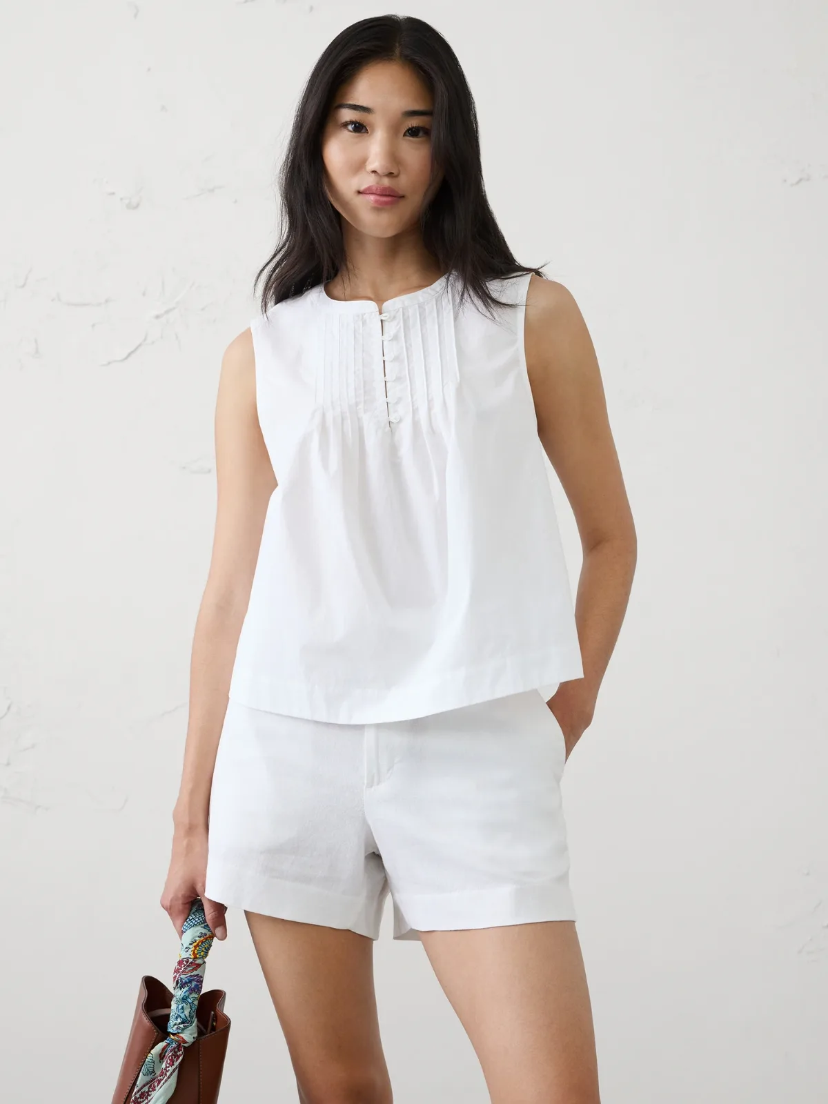 Pintuck Top by Banana Republic
