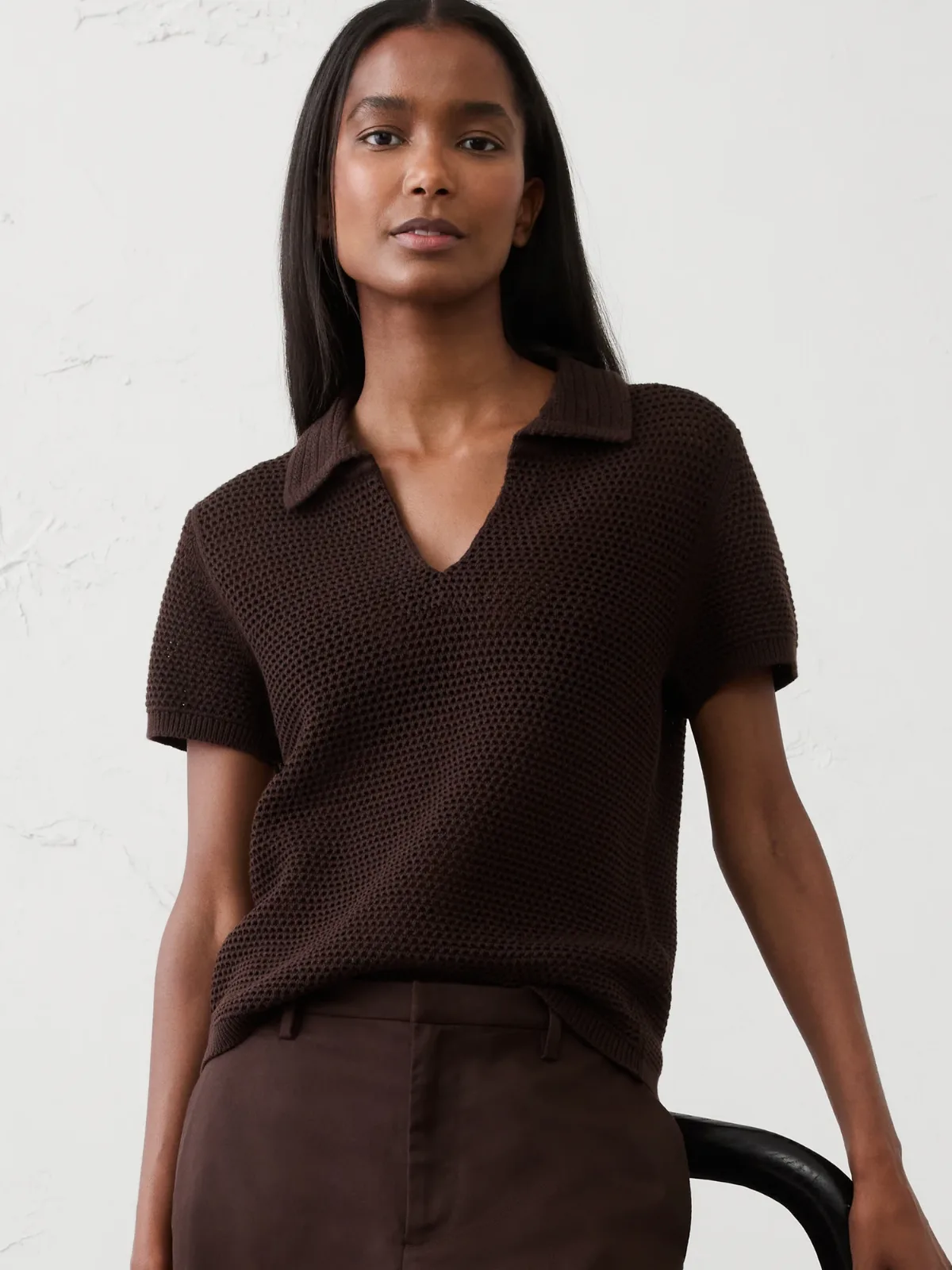 Textured Sweater Polo by Banana Republic