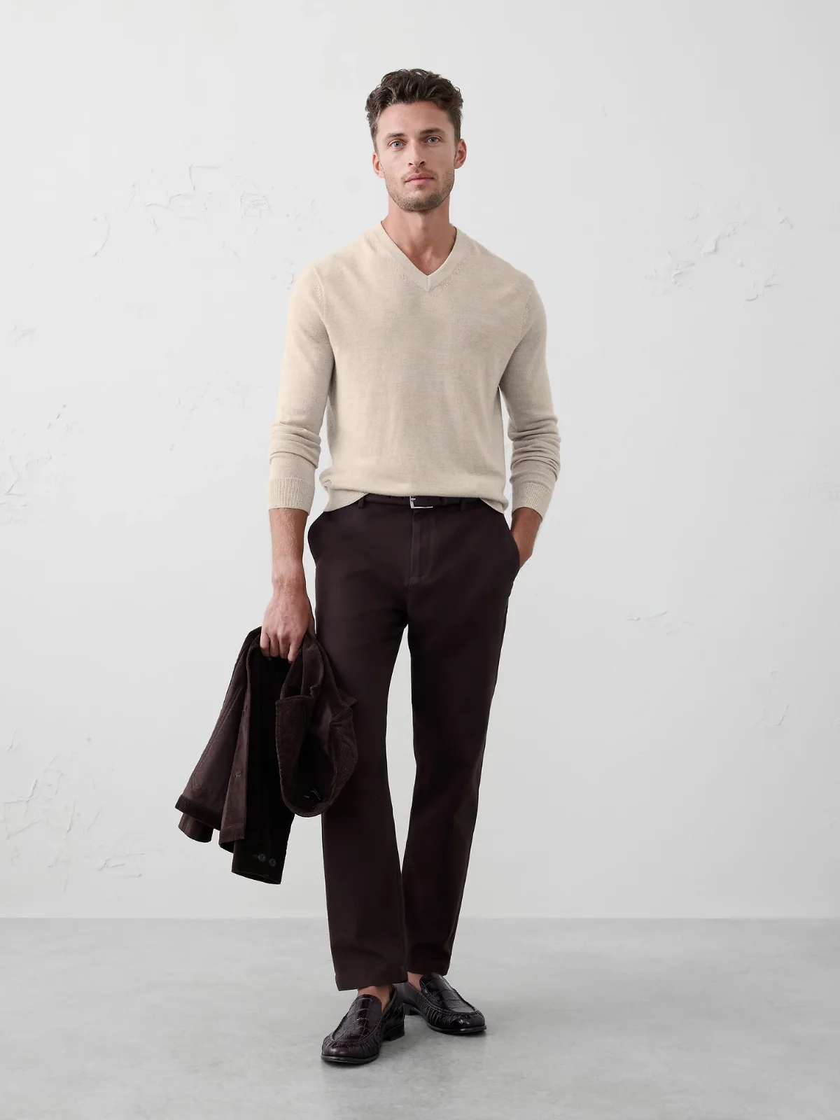 Merino Wool V-Neck Sweater by Banana Republic