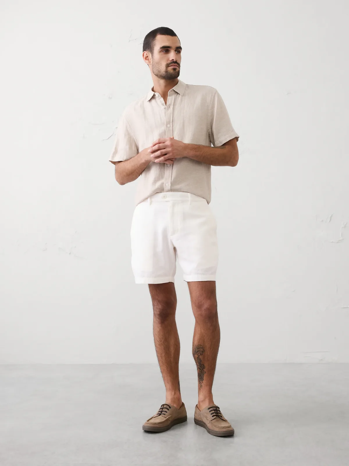 Slim-Fit 7" Linen-Blend Short by Banana Republic