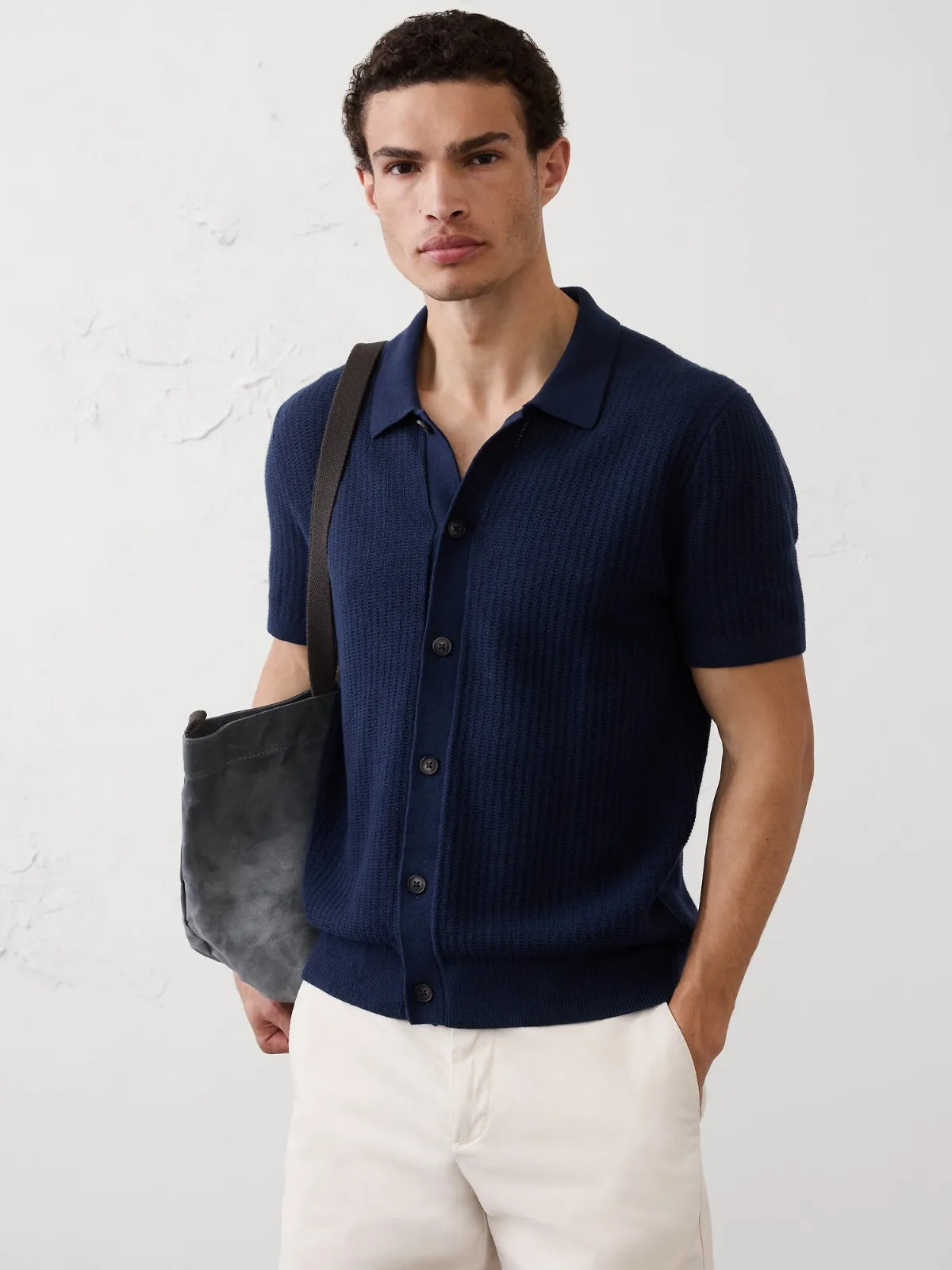 Textured Sweater Polo by Banana Republic