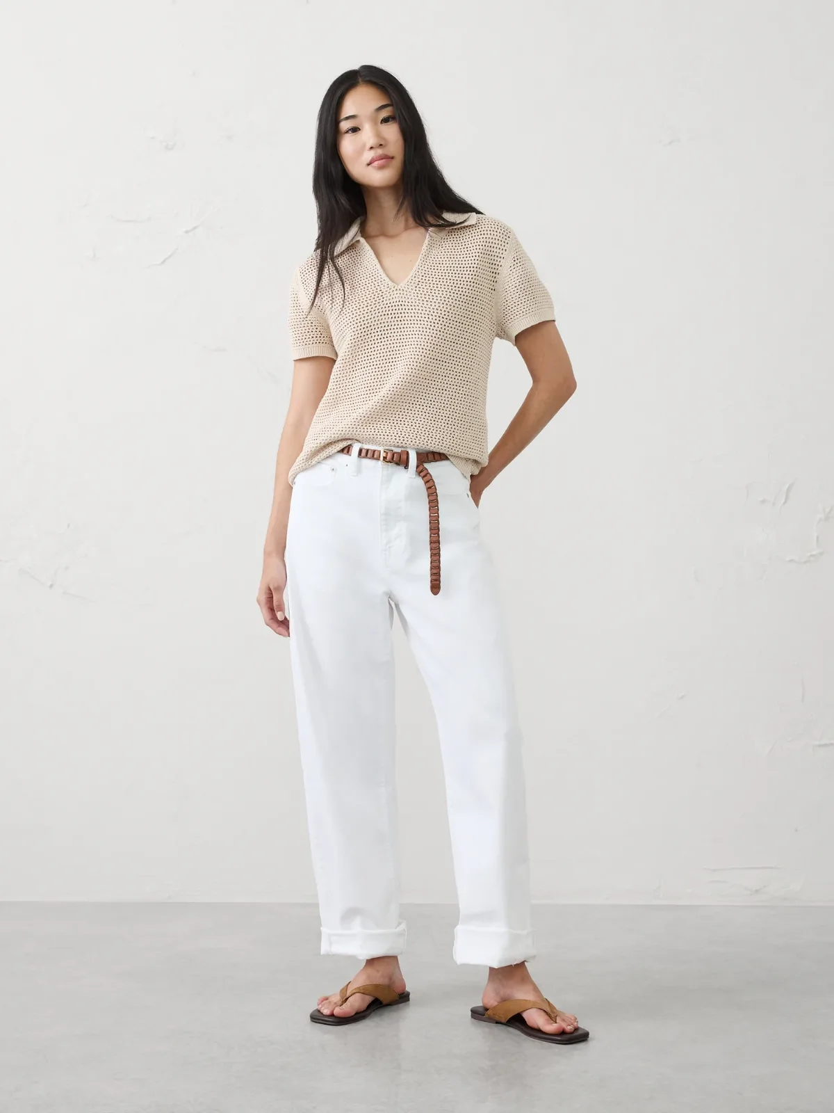 Barrel-Leg Mid-Rise Jean by Banana Republic