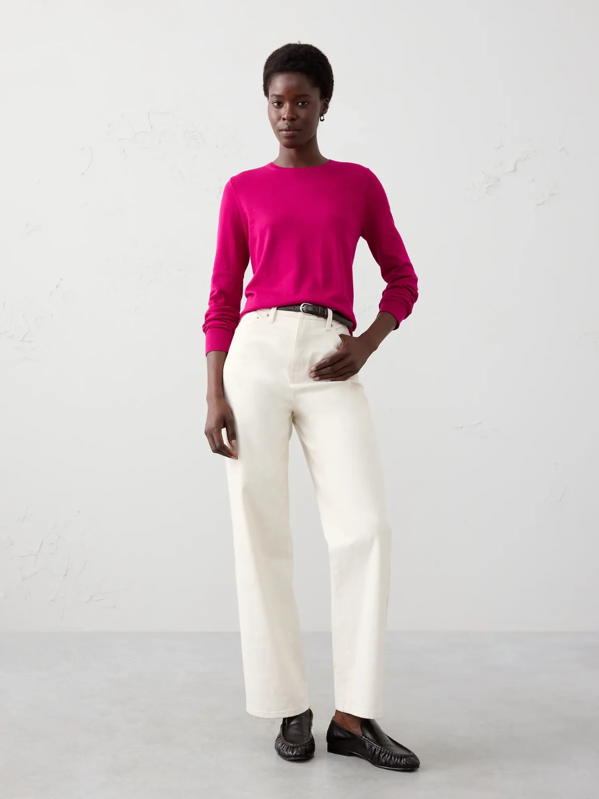 Forever Crew-Neck Sweater by Banana Republic