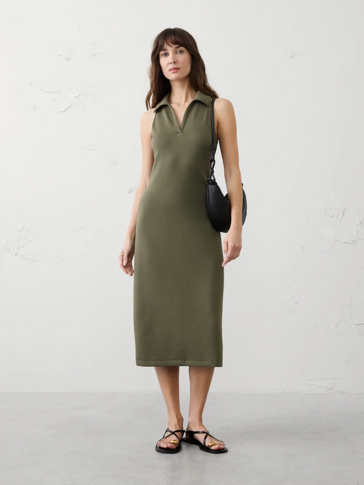 Soft Touch Halter Midi Dress by Banana Republic