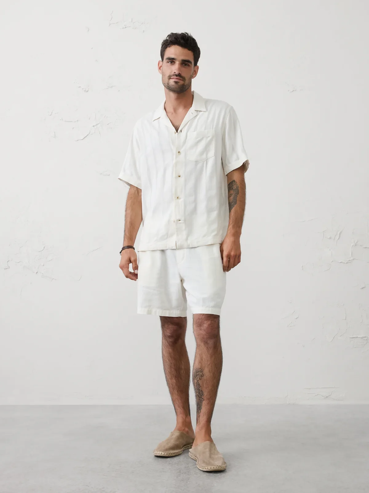 Standard-Fit Seersucker Resort Shirt