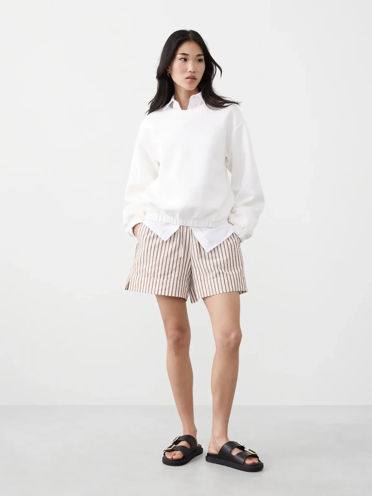 Weekender High-Neck Sweatshirt by Banana Republic