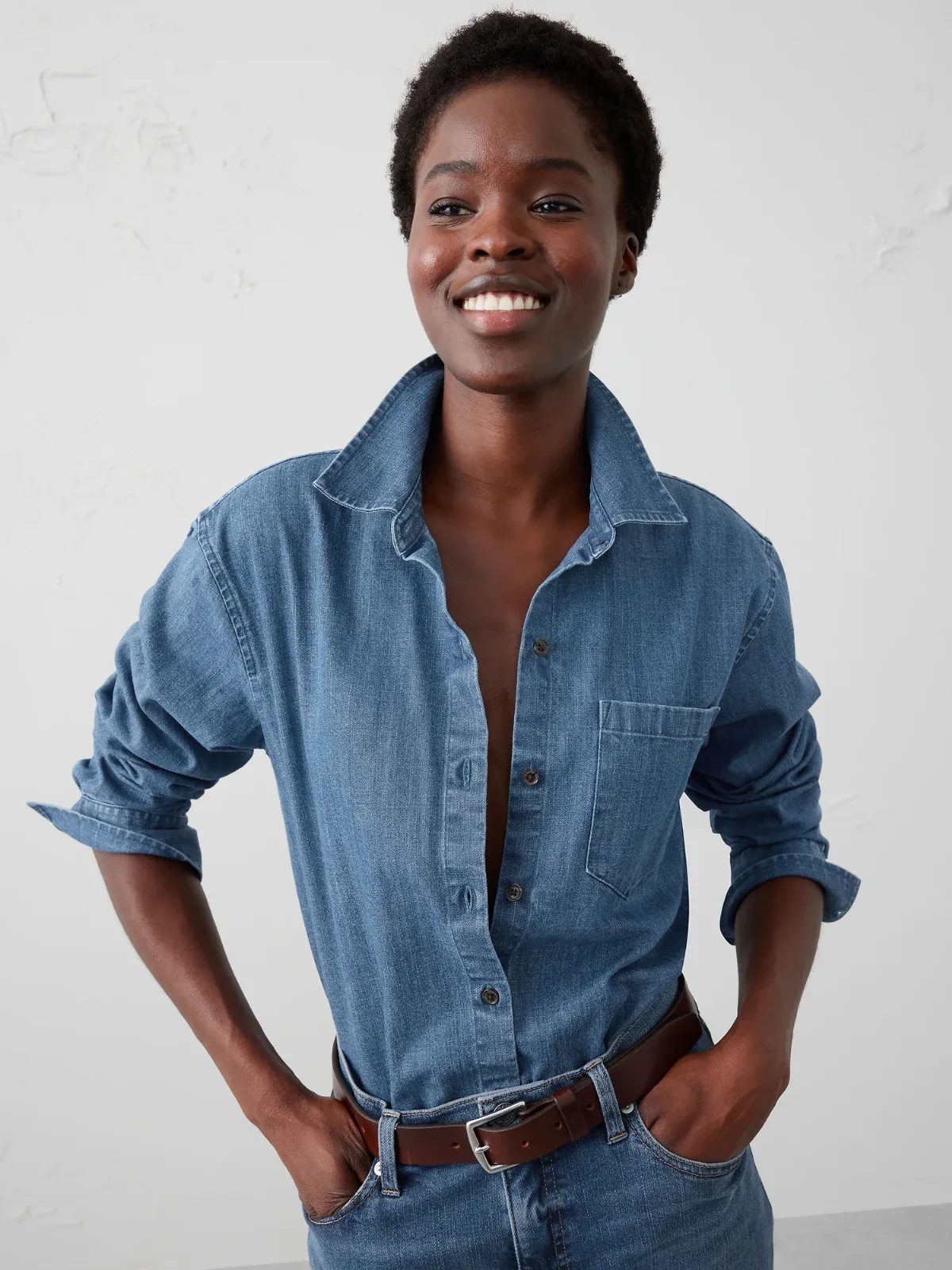 Denim Shirt by Banana Republic