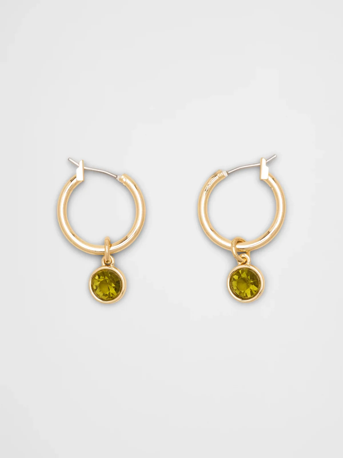 Gemstone Drop Hoop Earrings by Banana Republic