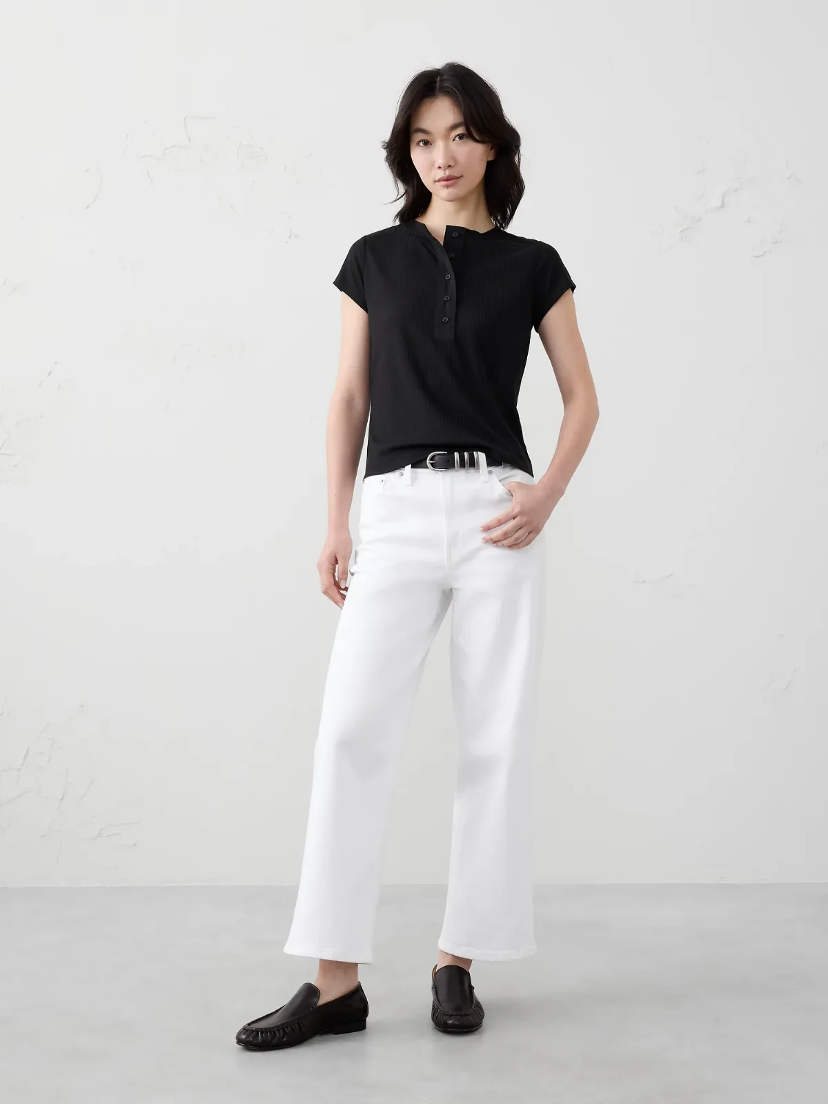 Ribbed Henley by Banana Republic