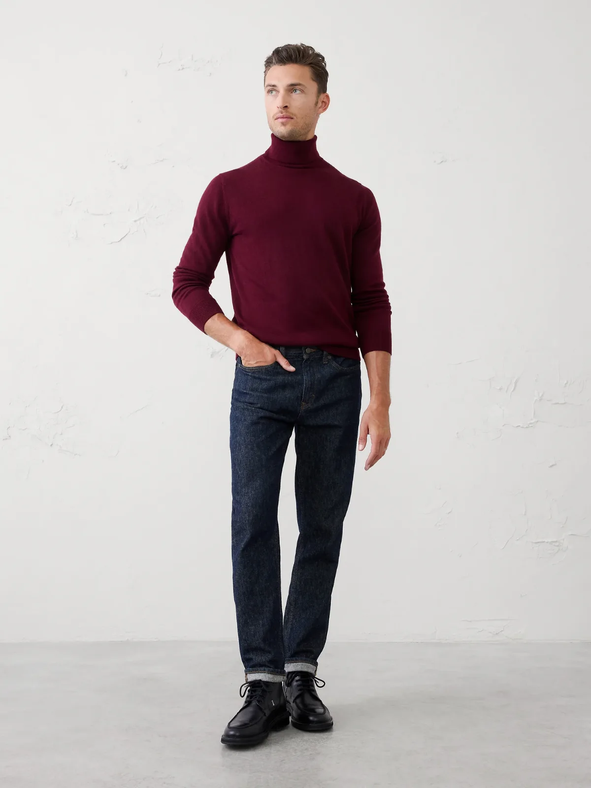 Merino Wool Turtleneck Sweater by Banana Republic