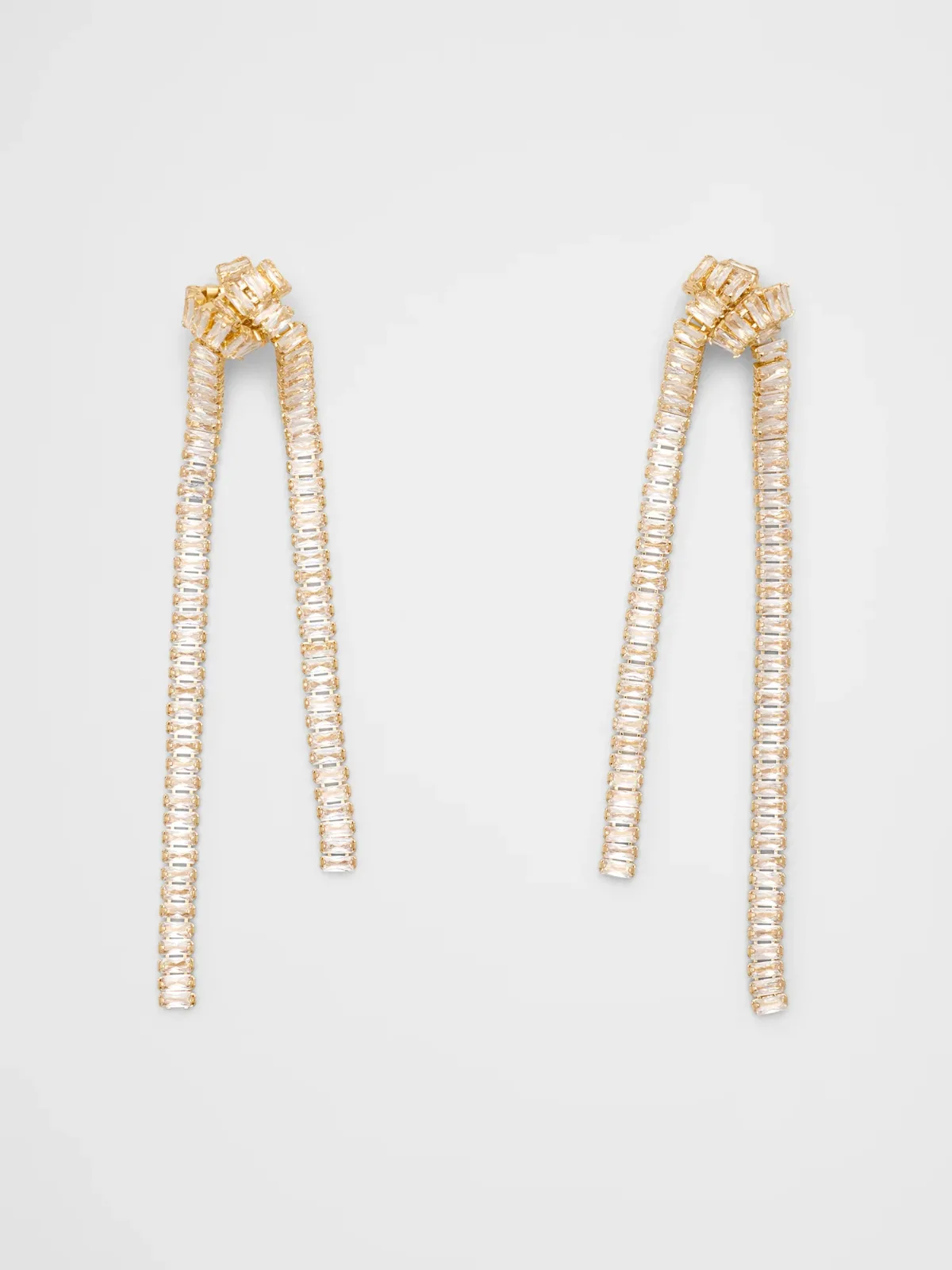 Shine Knot Statement Drop Earrings
