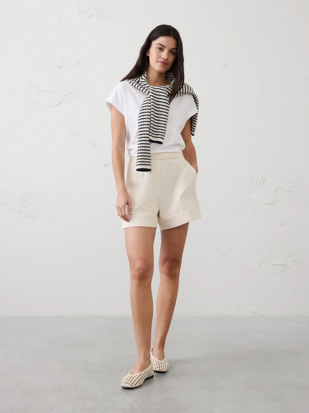 Anyday High-Rise Gauze Short