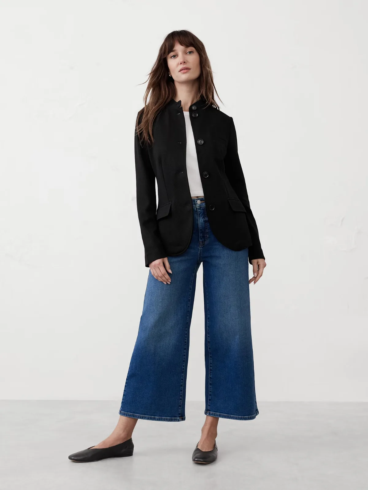 Knit Pique Blazer by Banana Republic