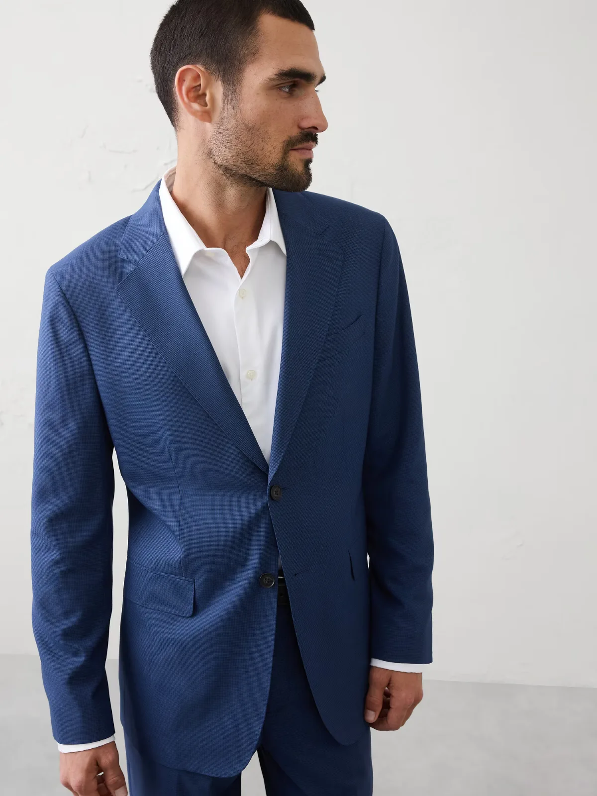 Mini Check Suit Jacket by Banana Republic