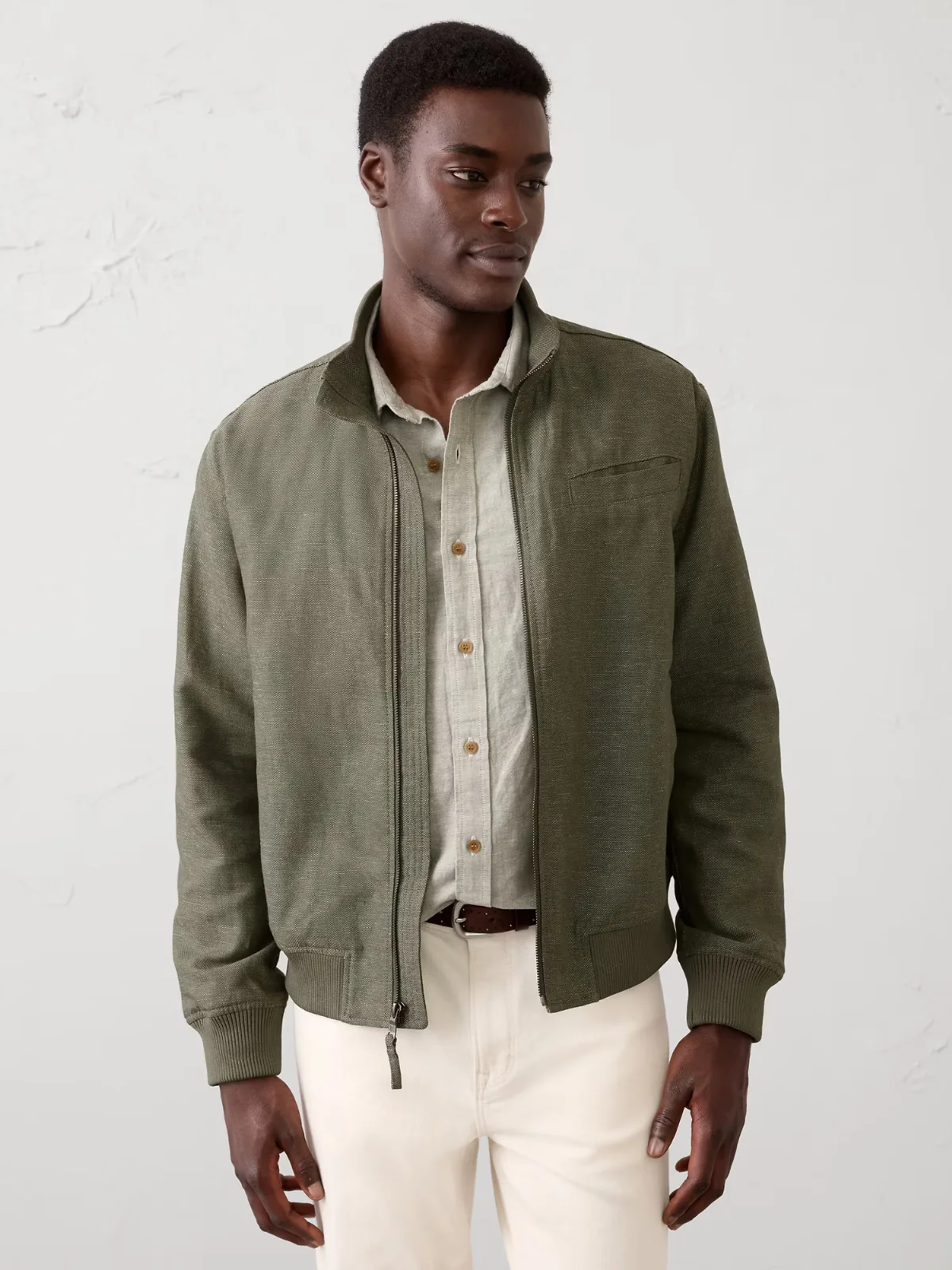Cotton-Linen Bomber