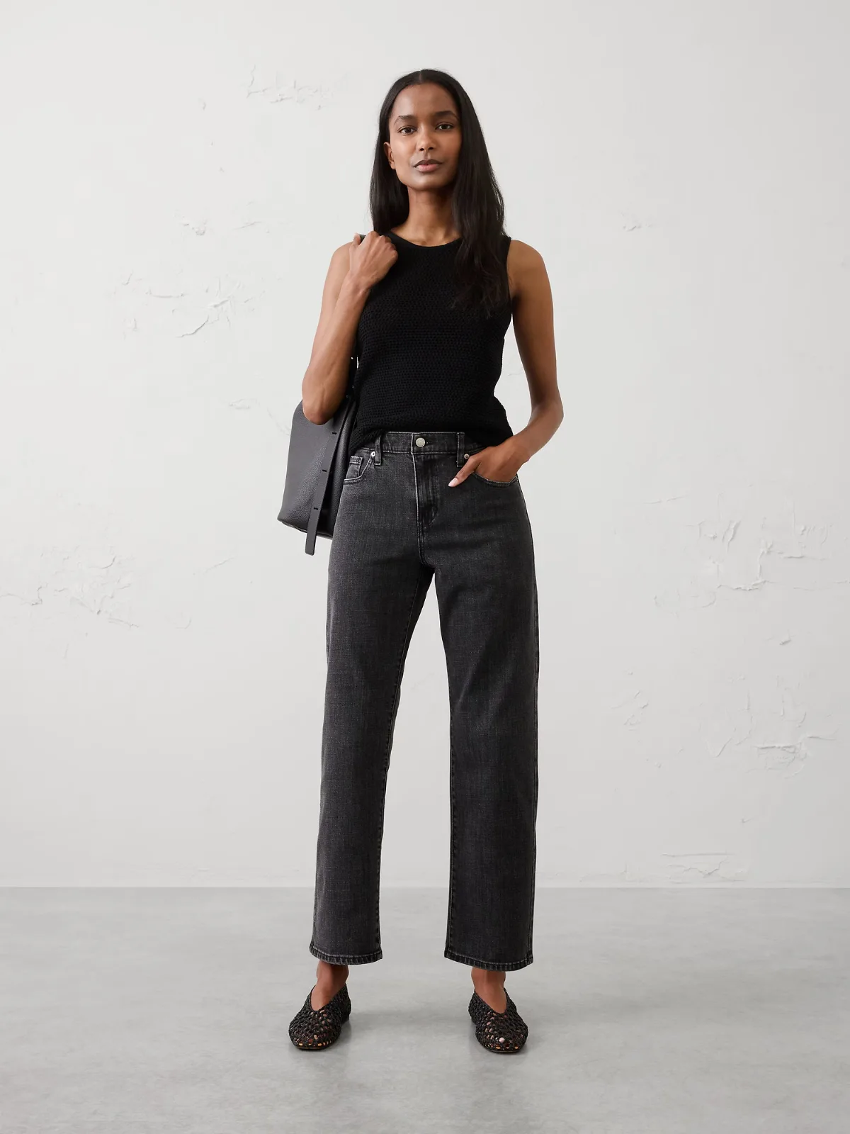 Straight-Leg Mid-Rise Jean by Banana Republic