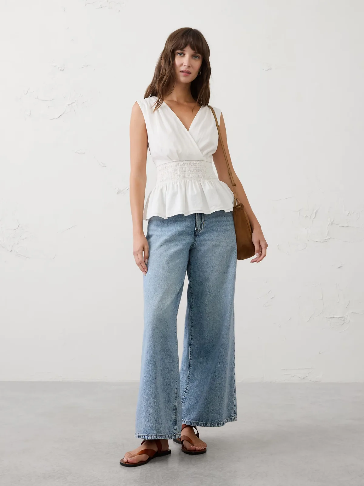 Smocked Top by Banana Republic