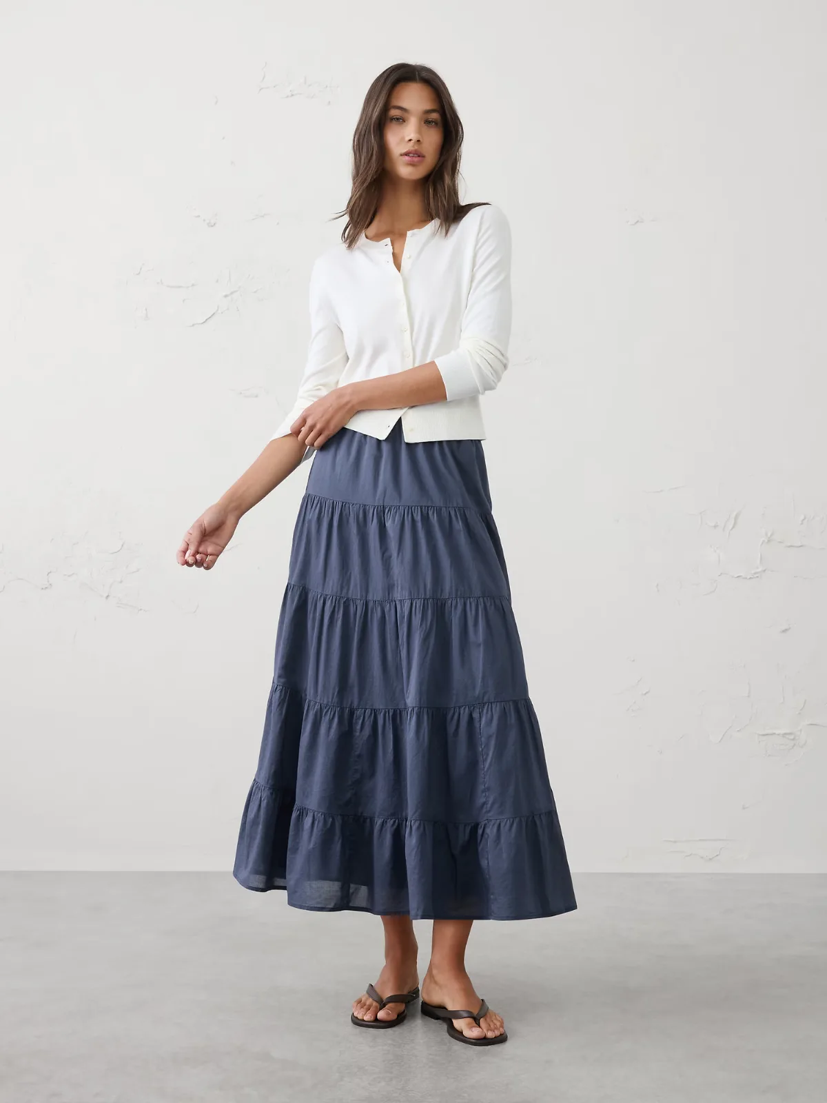 Tiered Maxi Skirt by Banana Republic