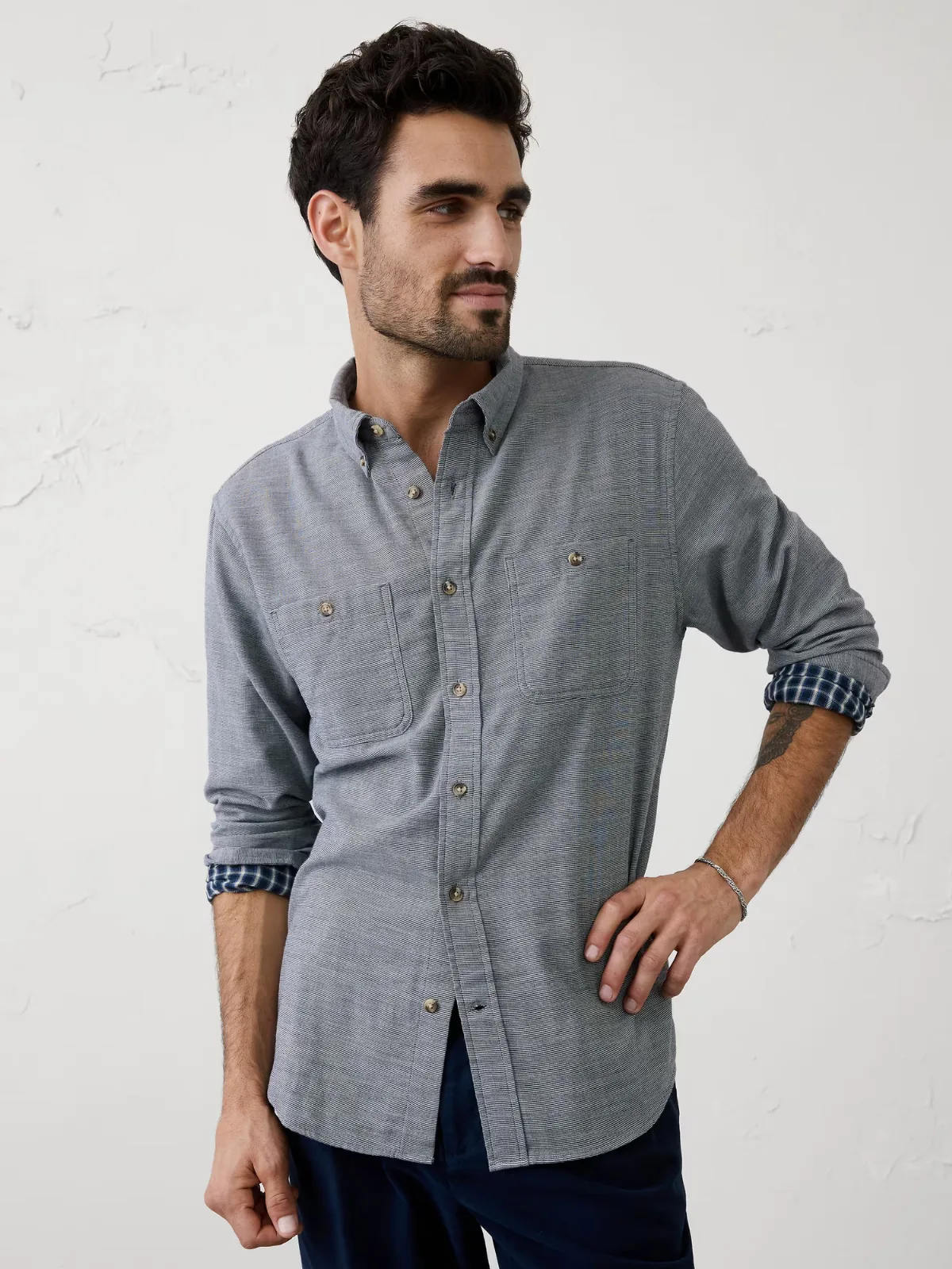 Standard-Fit Soft Double Weave Shirt by Banana Republic