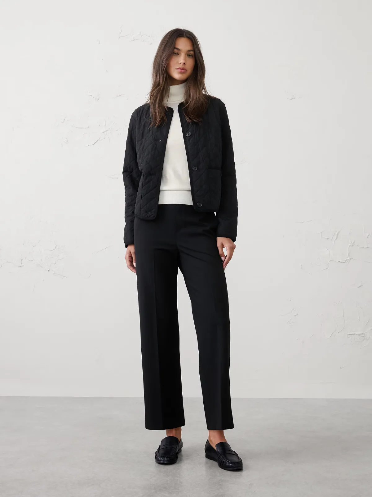 Hayden Sculpted Stretch Straight High-Rise Pant by Banana Republic