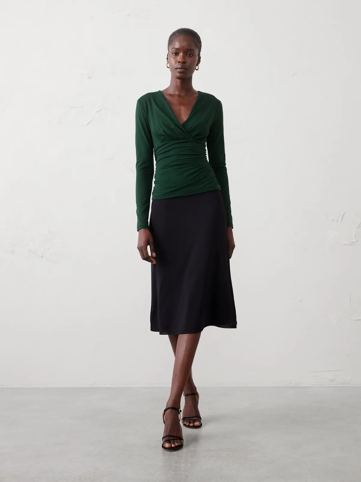 Soft Stretch Shirred Top by Banana Republic