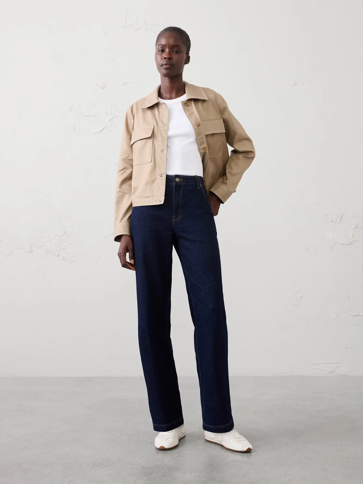 Straight High-Rise Tailored Jean by Banana Republic