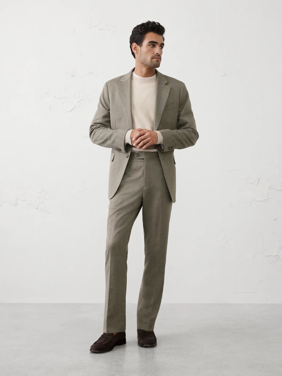 Herringbone Suit Trouser by Banana Republic