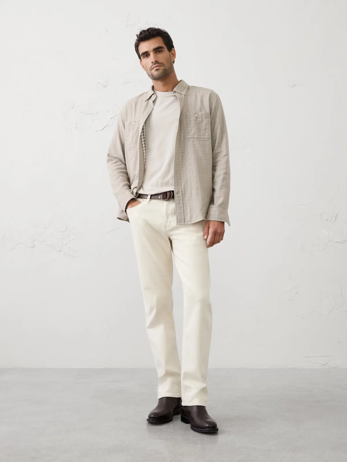 Standard-Fit Soft Double Weave Shirt