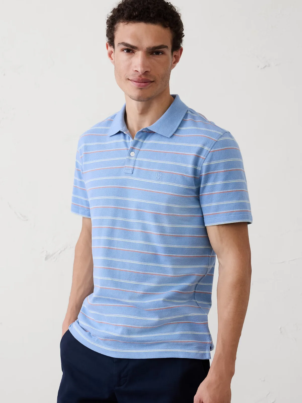 Standard-Fit Pique Polo by Banana Republic