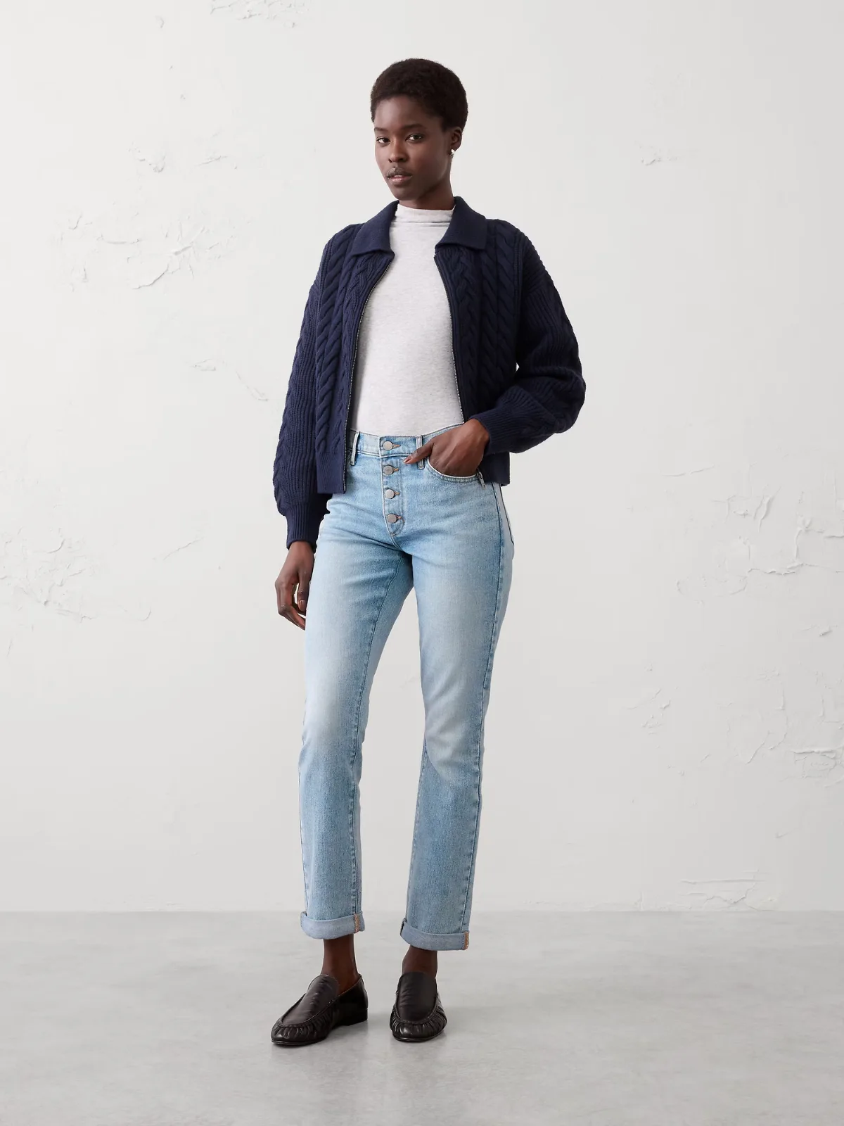 Girlfriend Mid-Rise Jean