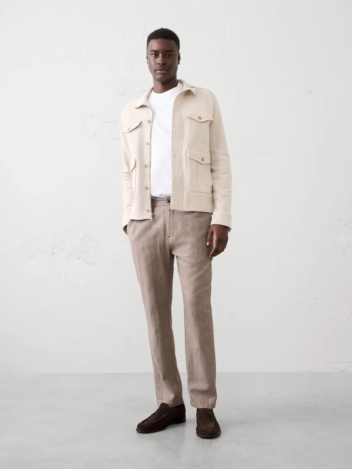 Linen-Blend Pant