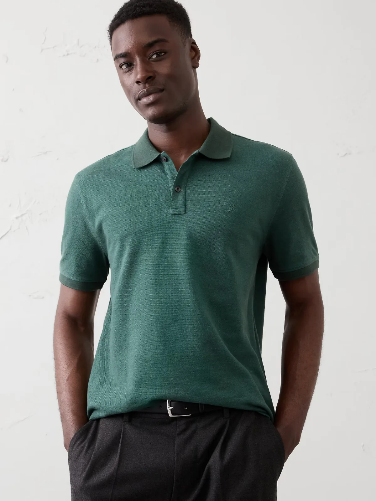 Slim-Fit Pique Polo by Banana Republic