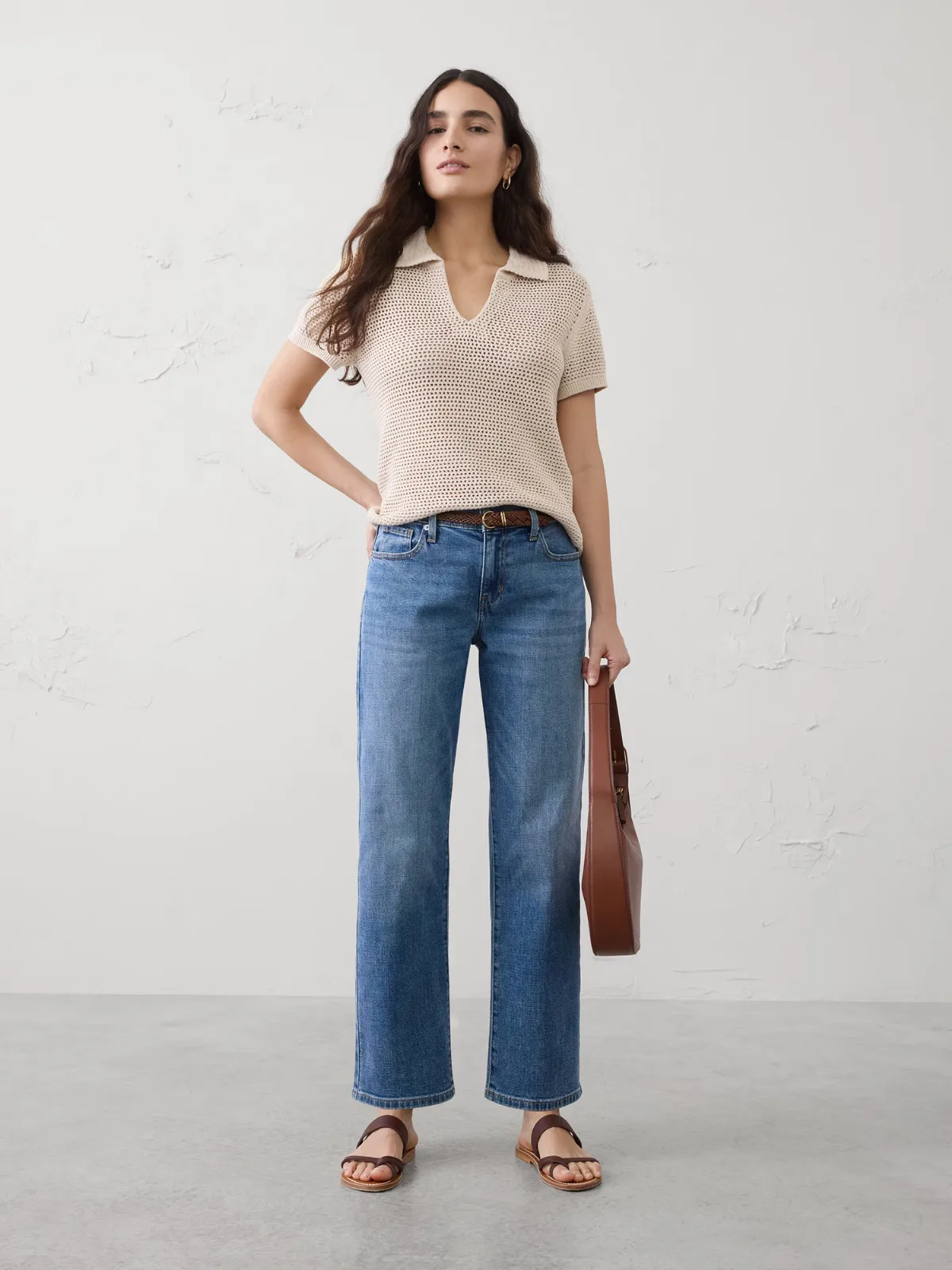 Straight-Leg Mid-Rise Jean by Banana Republic