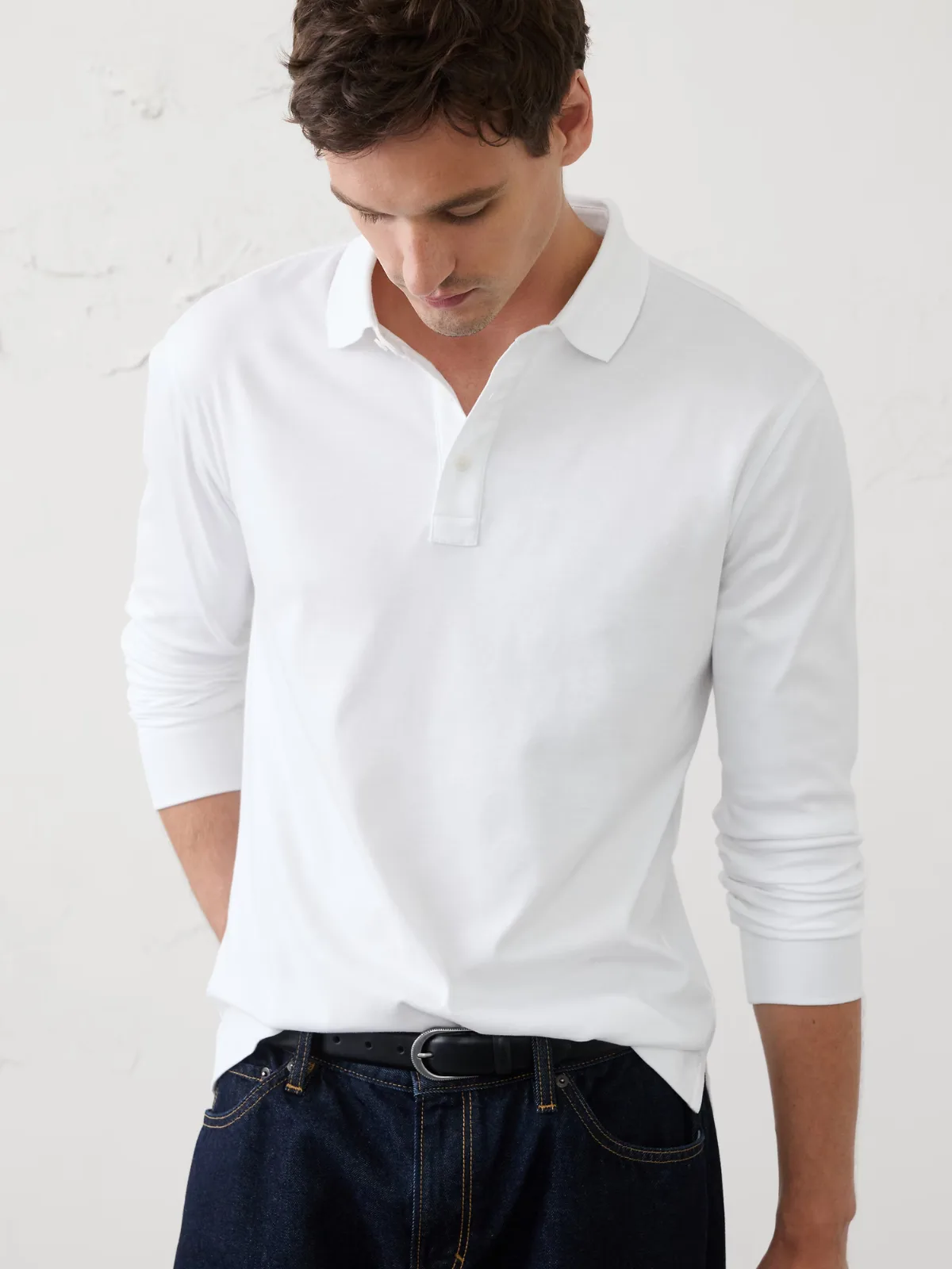 Standard-Fit Luxe Touch Polo by Banana Republic