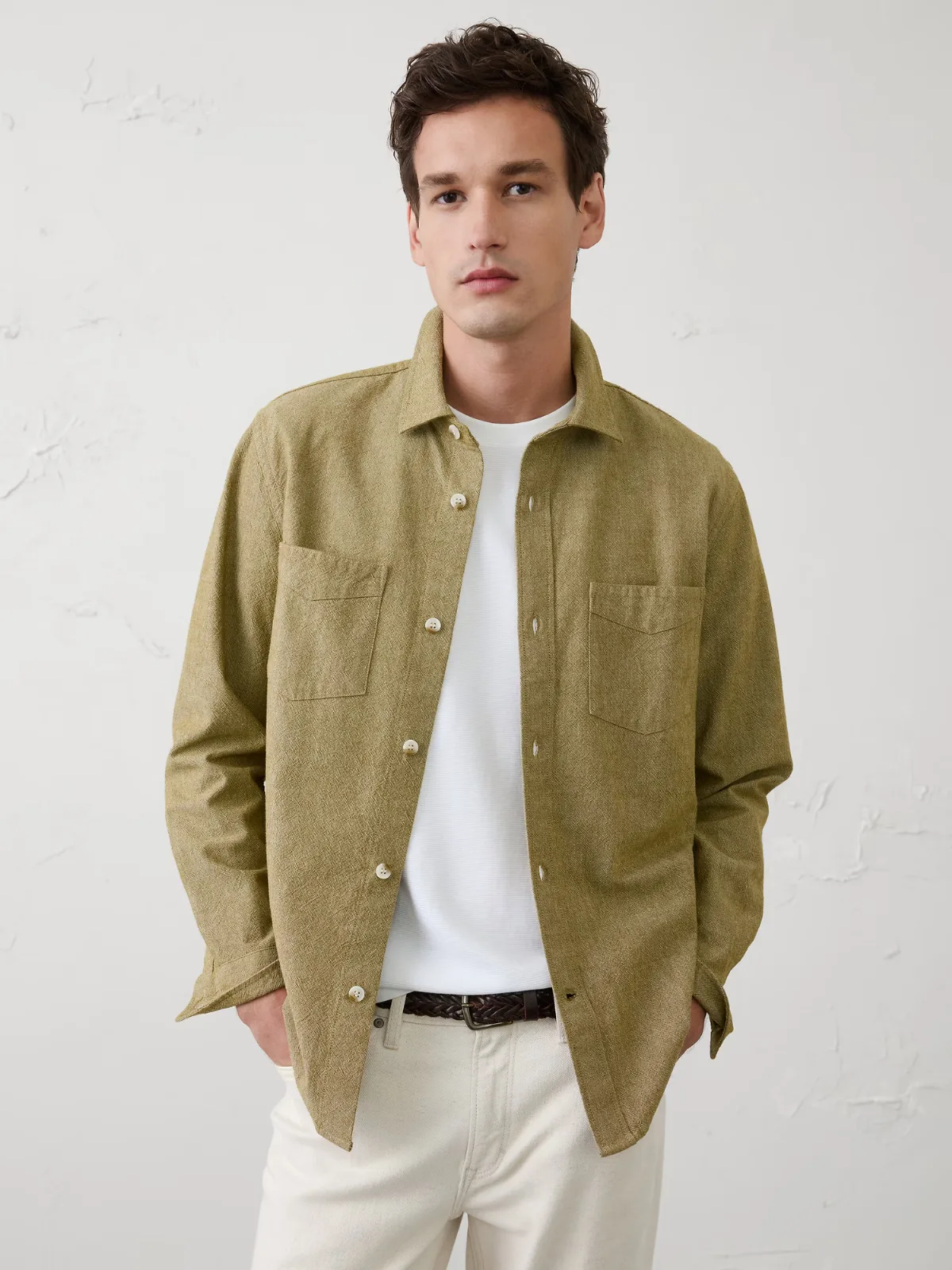 Standard-Fit Textured Shirt by Banana Republic