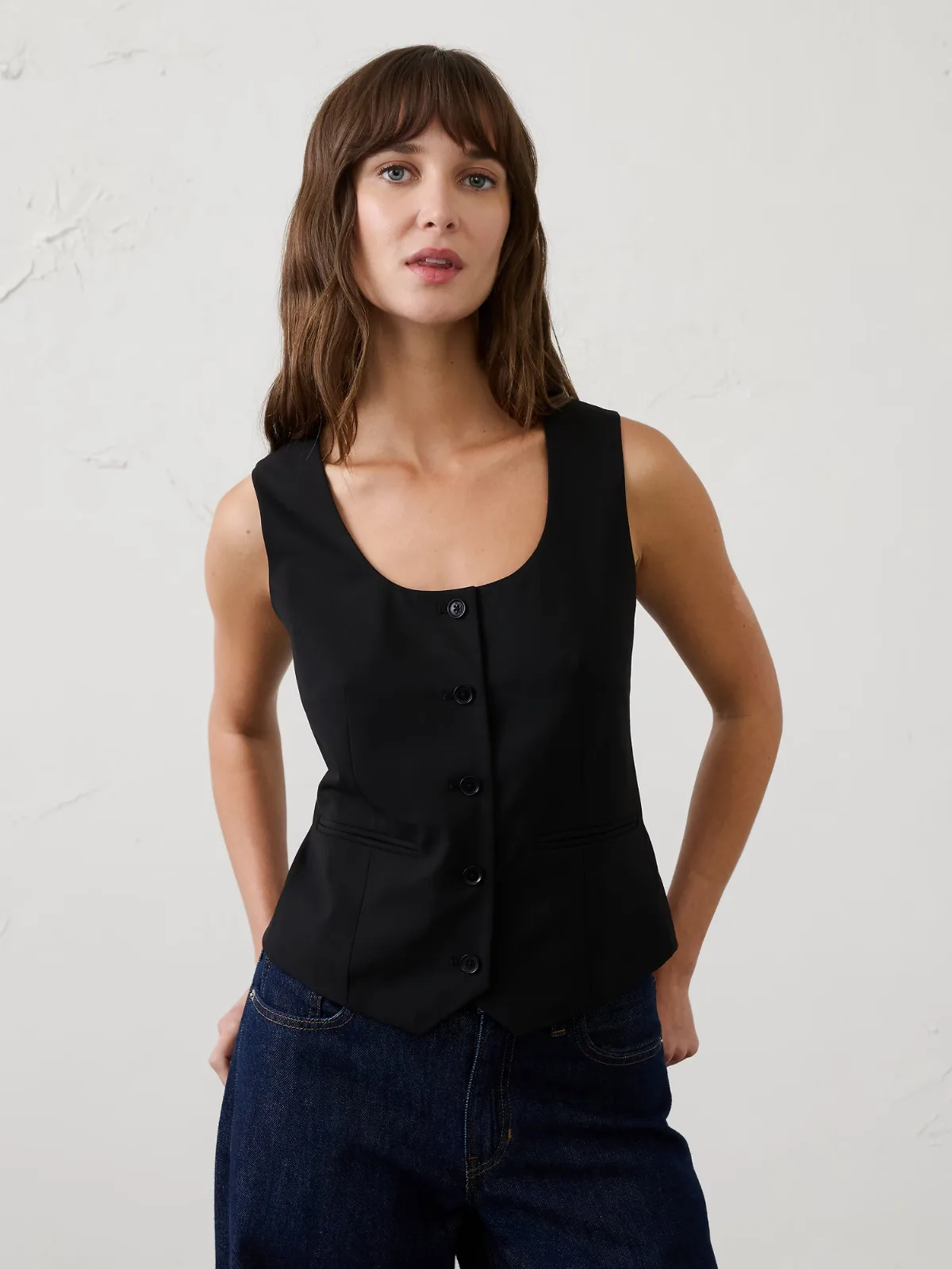 Sculpted Stretch Vest by Banana Republic