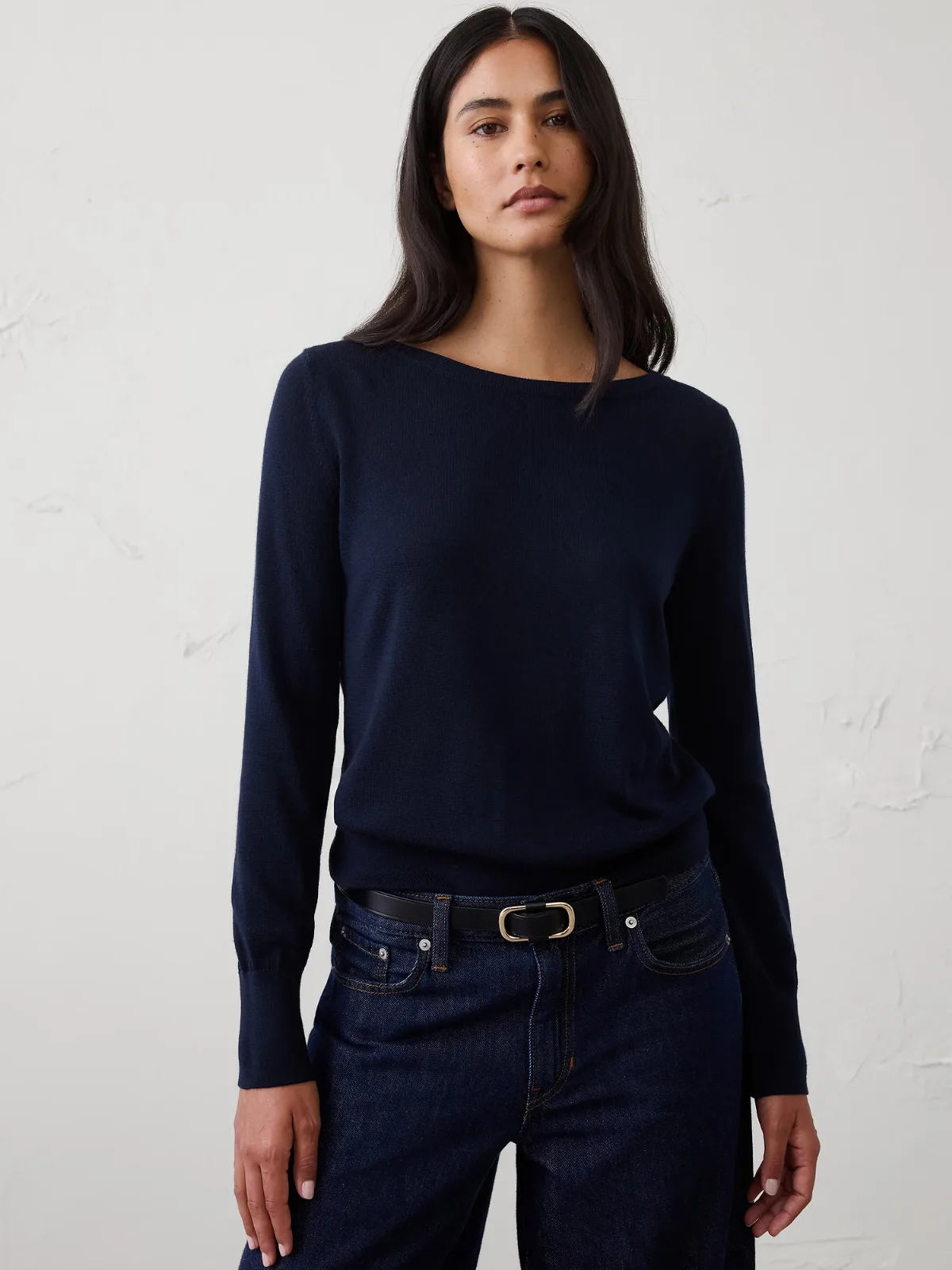 Merino Wool Boatneck Sweater