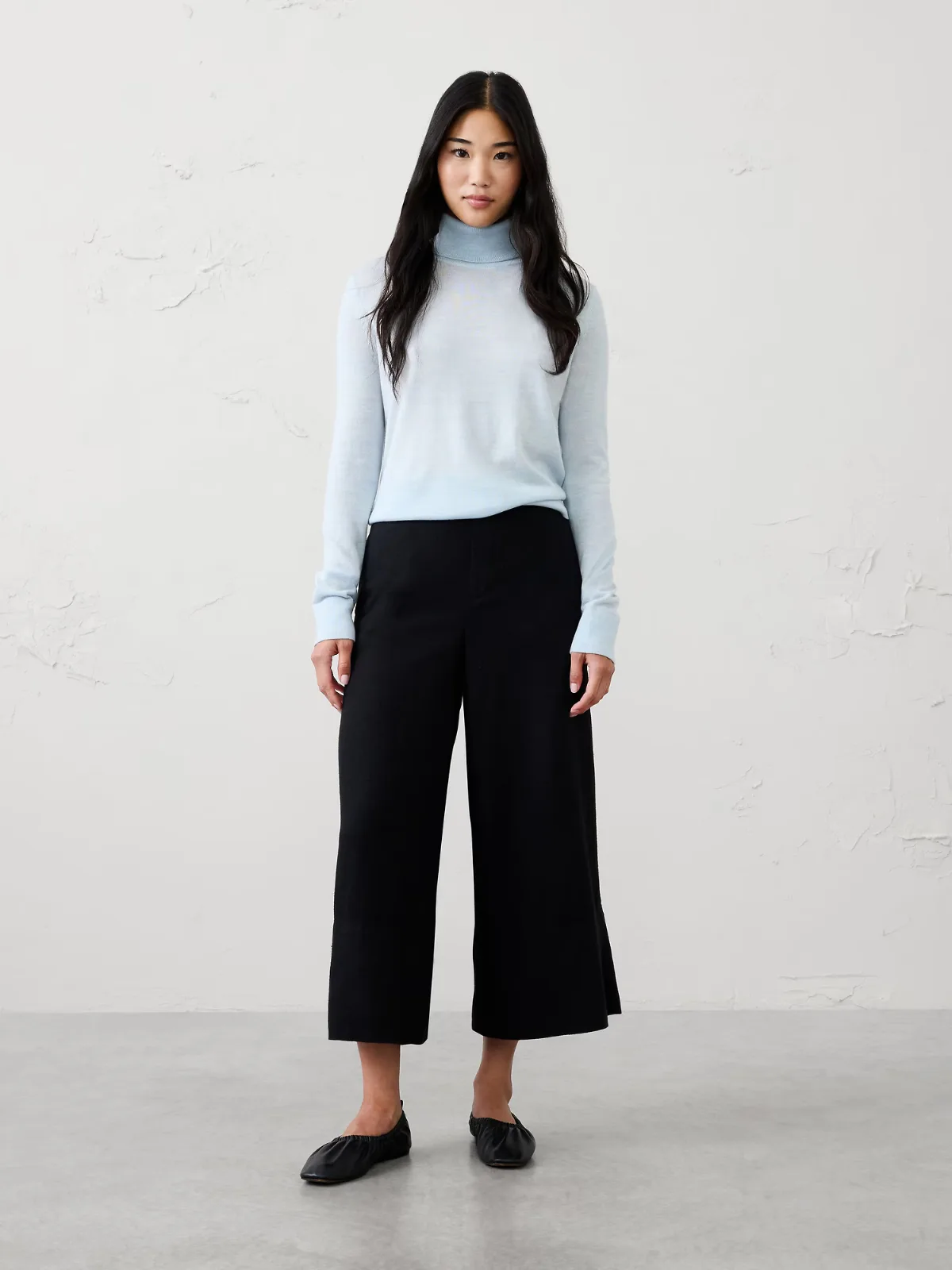 Anyday Wide-Leg High-Rise Linen-Blend Crop Pant by Banana Republic