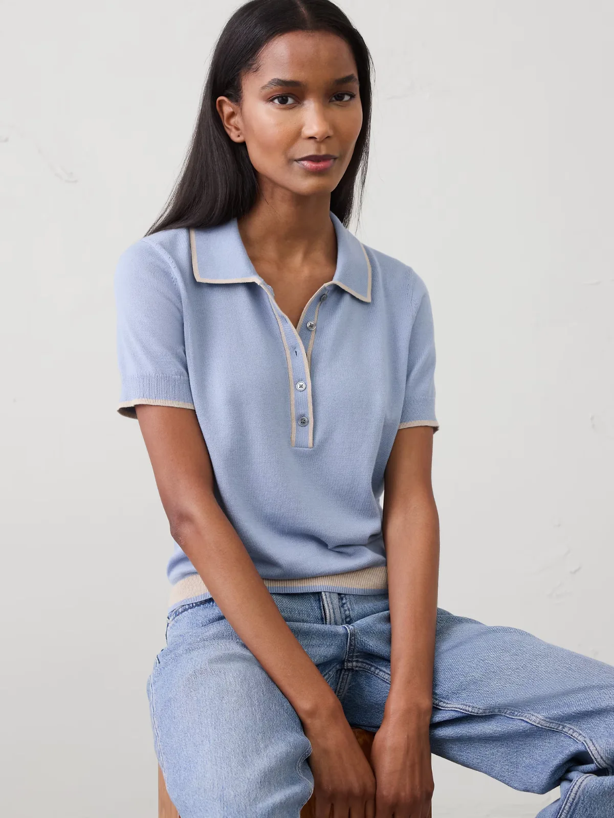 Tipped Sweater Polo by Banana Republic