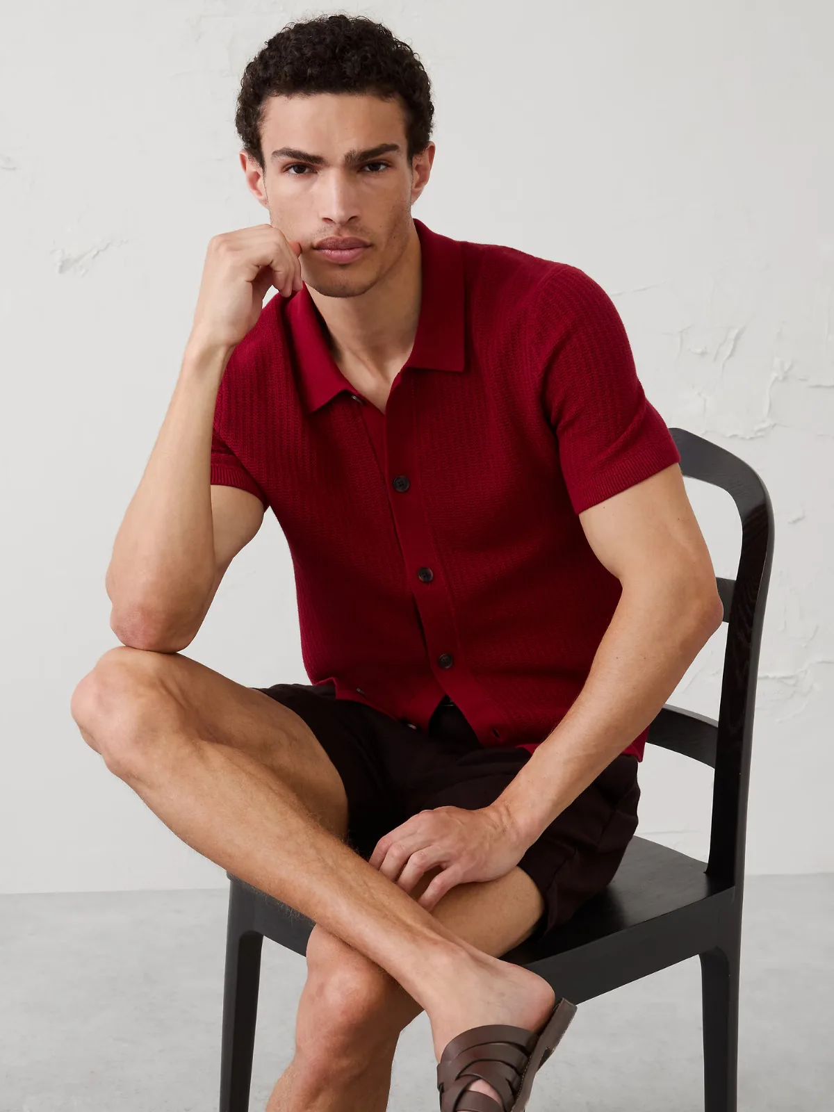 Textured Sweater Polo by Banana Republic