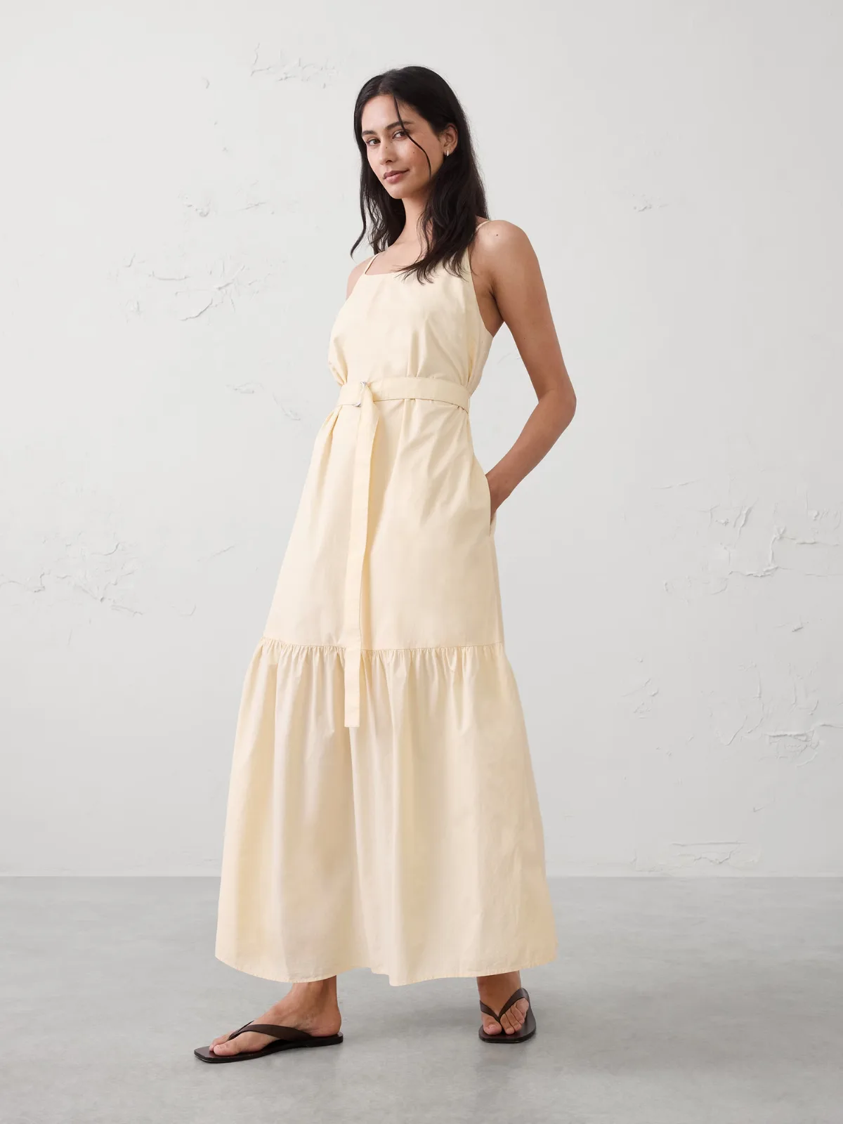 Strappy Tiered Maxi Dress