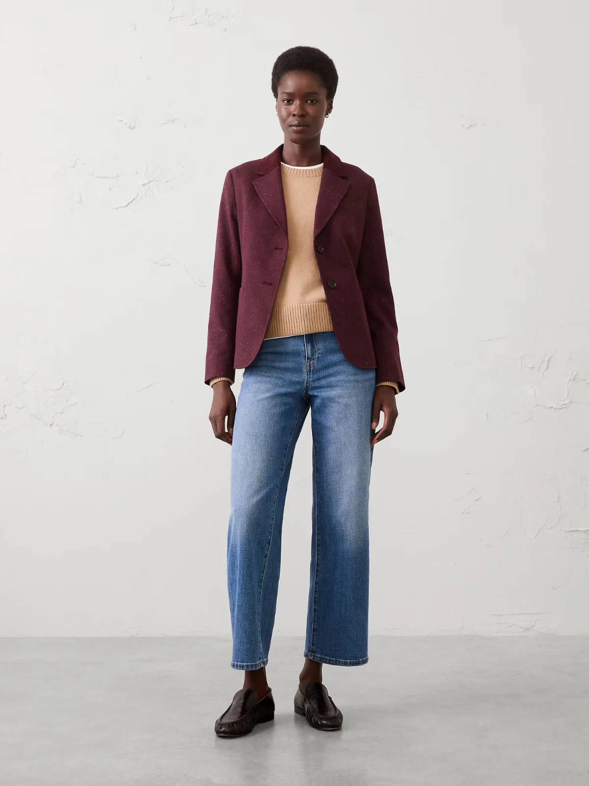 Donegal Corduroy Collar Blazer by Banana Republic