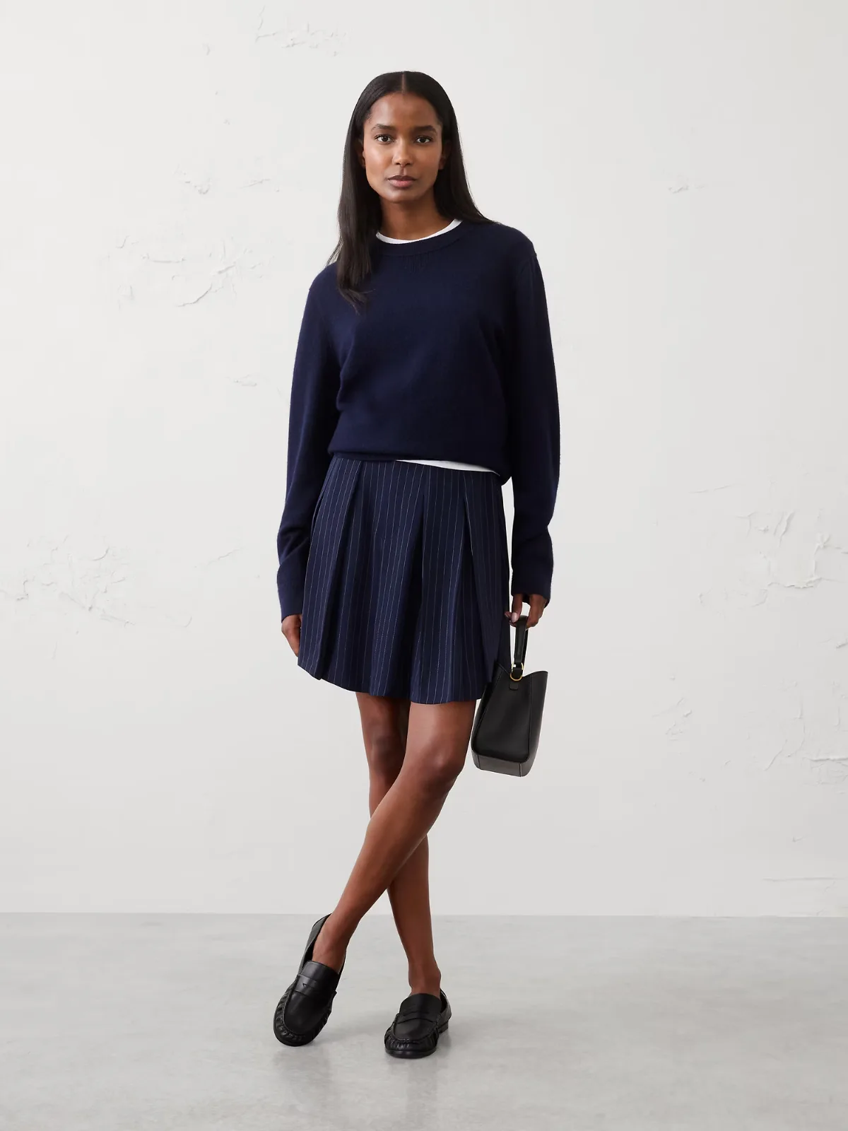 Pleated Mini Skirt by Banana Republic