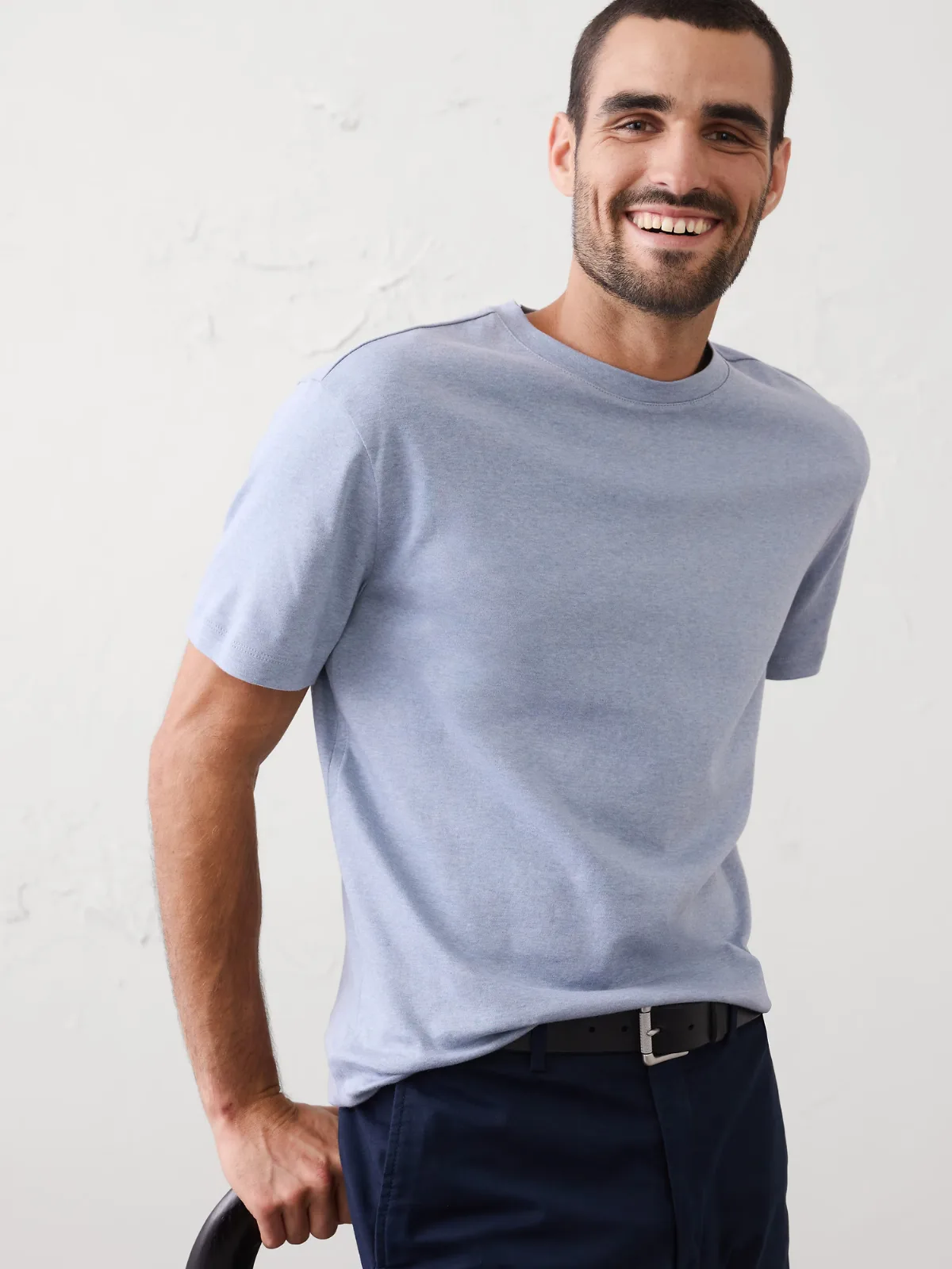 Luxe Touch Crew-Neck T-Shirt by Banana Republic