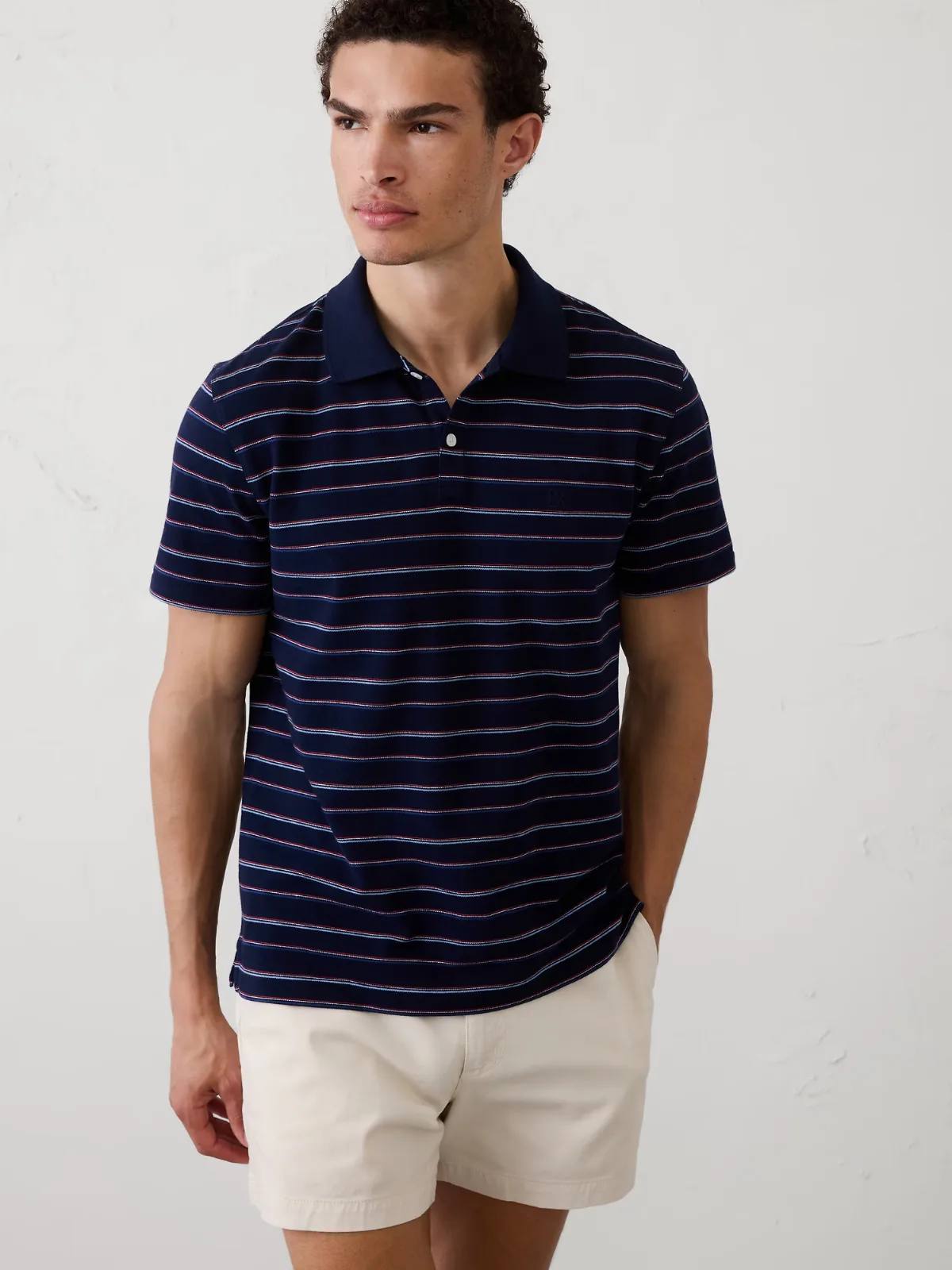 Standard-Fit Pique Polo by Banana Republic