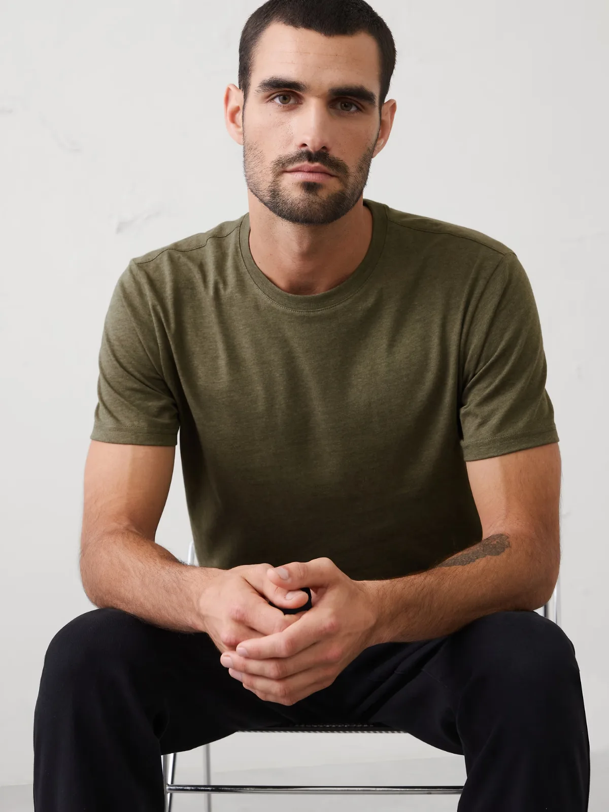 Standard-Fit Premium Wash Crew-Neck T-Shirt